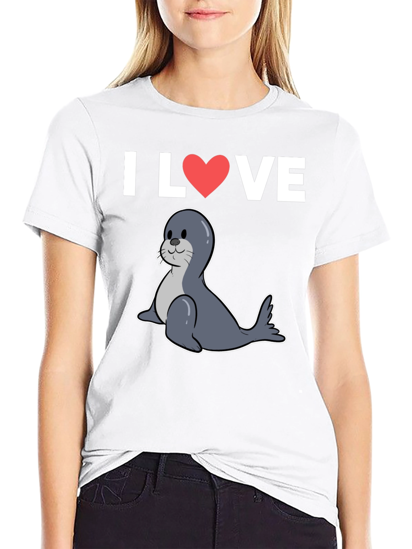 I Heart Seals T-Shirt - Cute Seal Graphic Tee