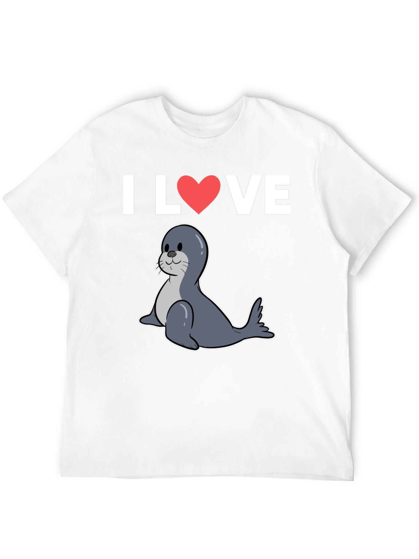I Heart Seals T-Shirt - Cute Seal Graphic Tee