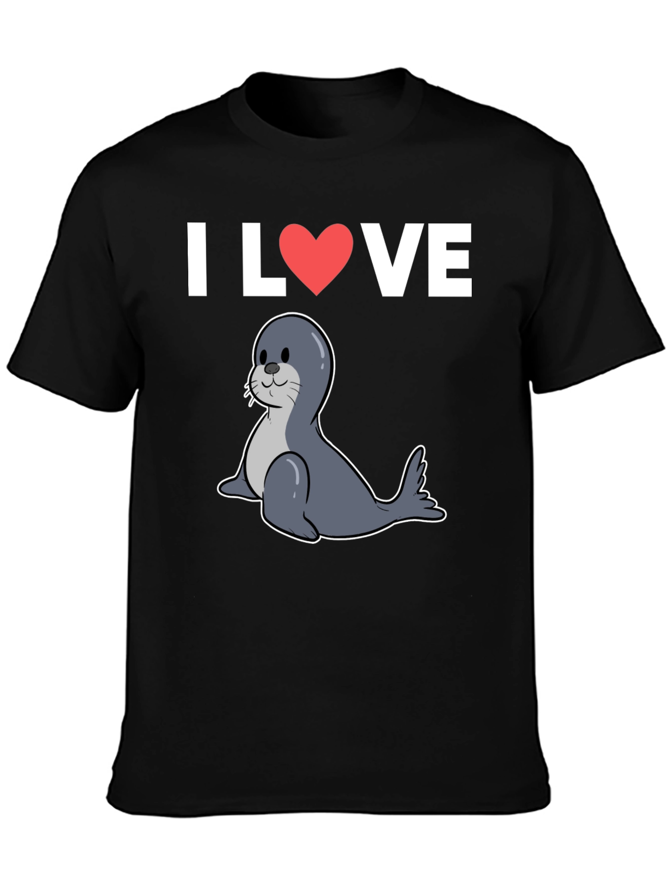 I Heart Seals T-Shirt - Cute Seal Graphic Tee