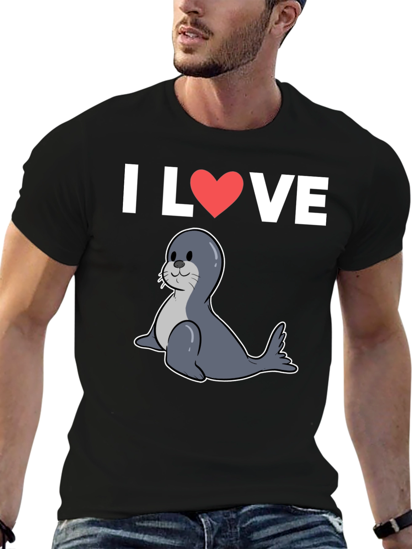 I Heart Seals T-Shirt - Cute Seal Graphic Tee