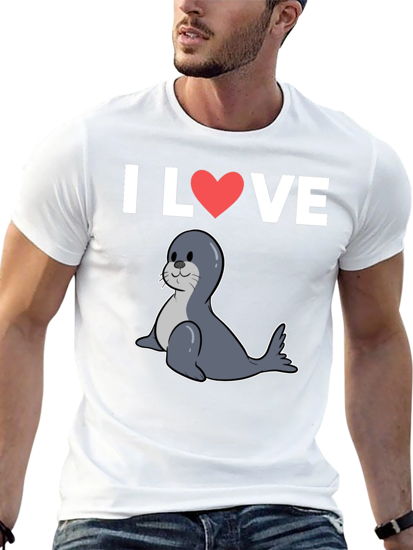 I Heart Seals T-Shirt - Cute Seal Graphic Tee