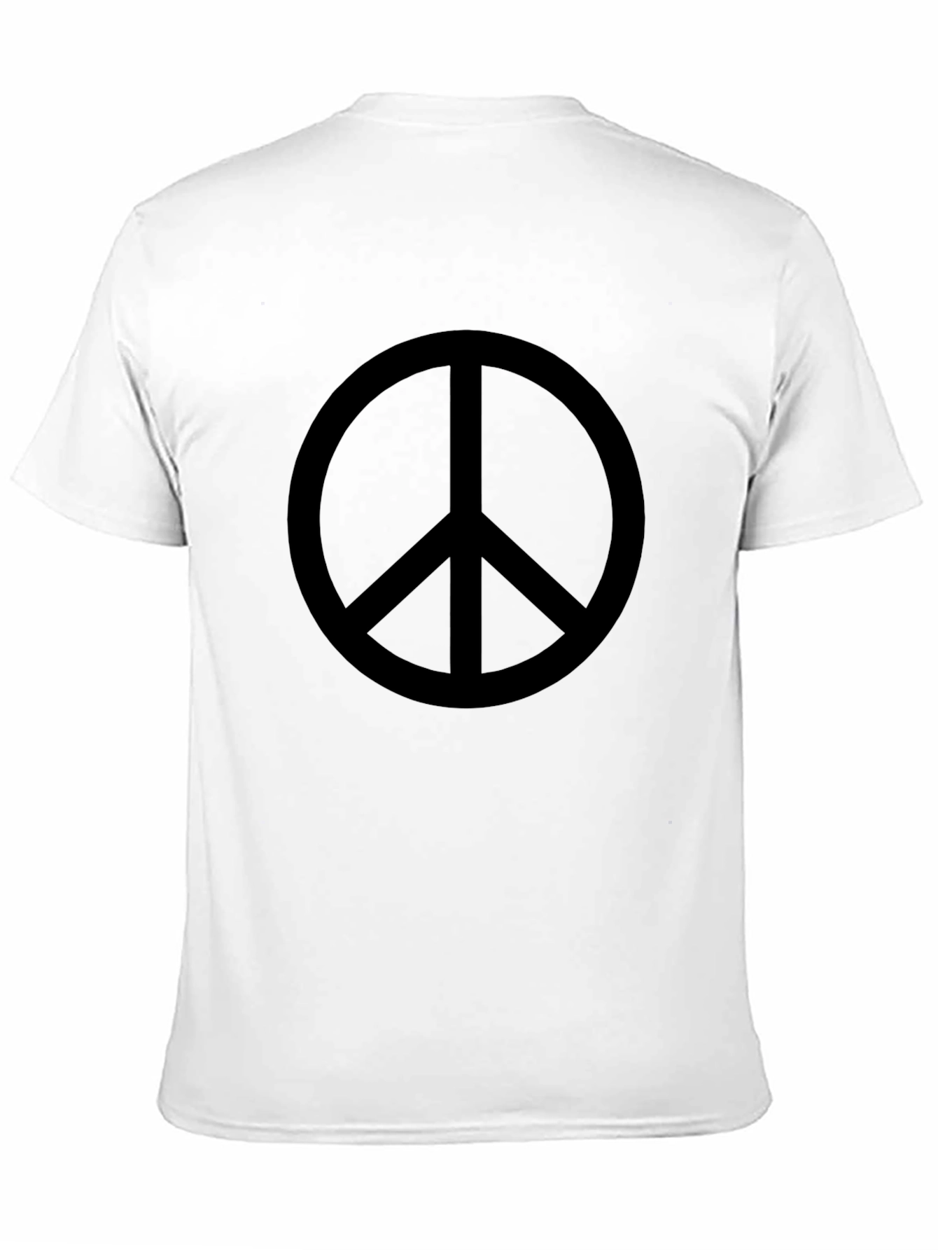Peace Sign Black T-Shirt - Soft Cotton Blend
