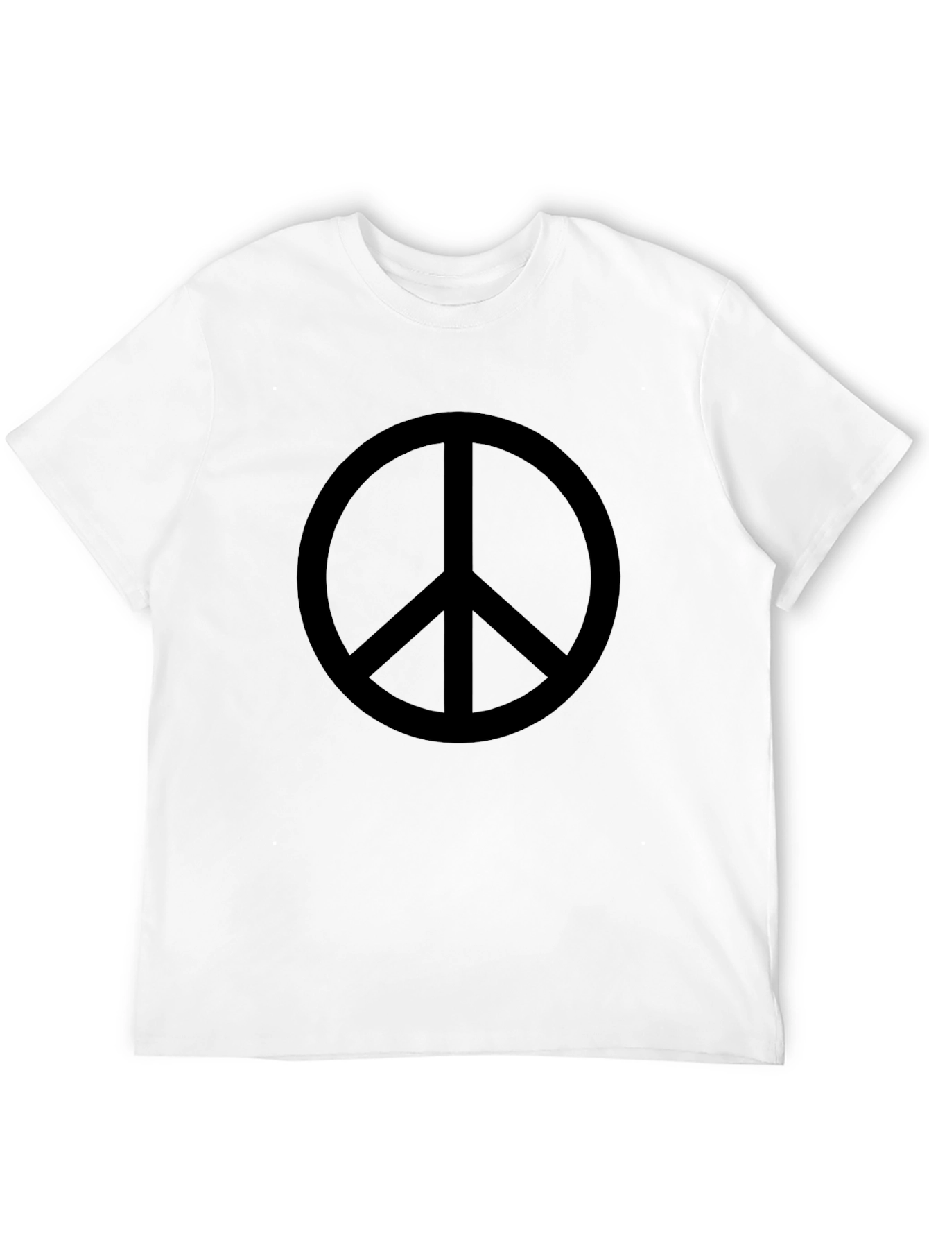 Peace Sign Black T-Shirt - Soft Cotton Blend