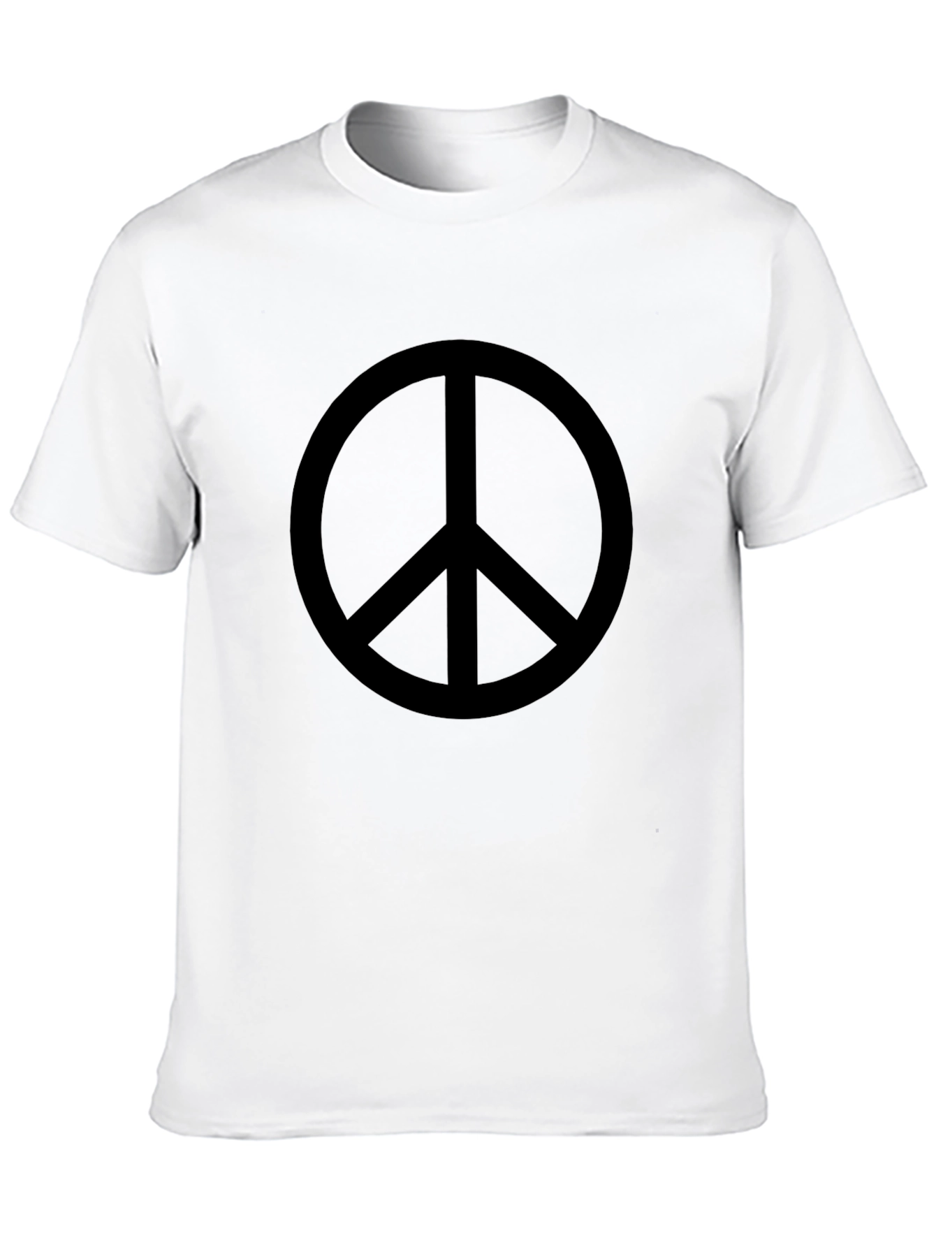 Peace Sign Black T-Shirt - Soft Cotton Blend