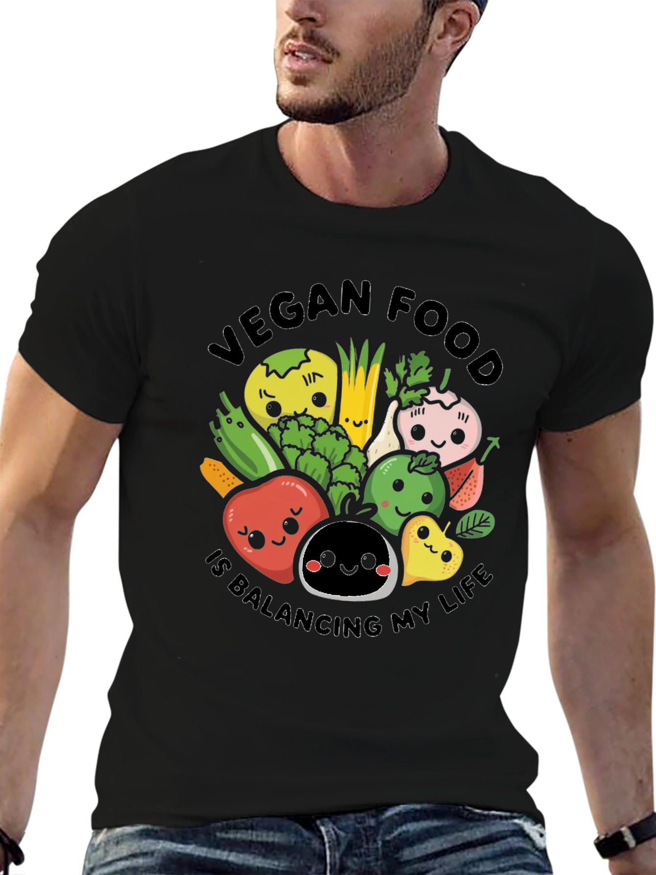 Vegan Food Balancing Act T-Shirt