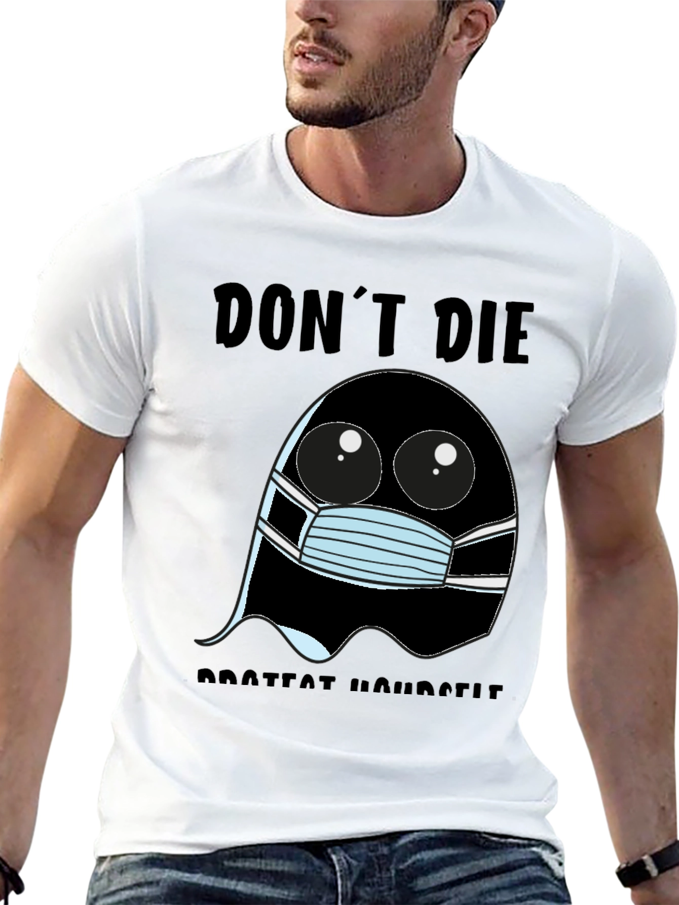 Dont Die Ghost Graphic Tee - Protect Yourself!