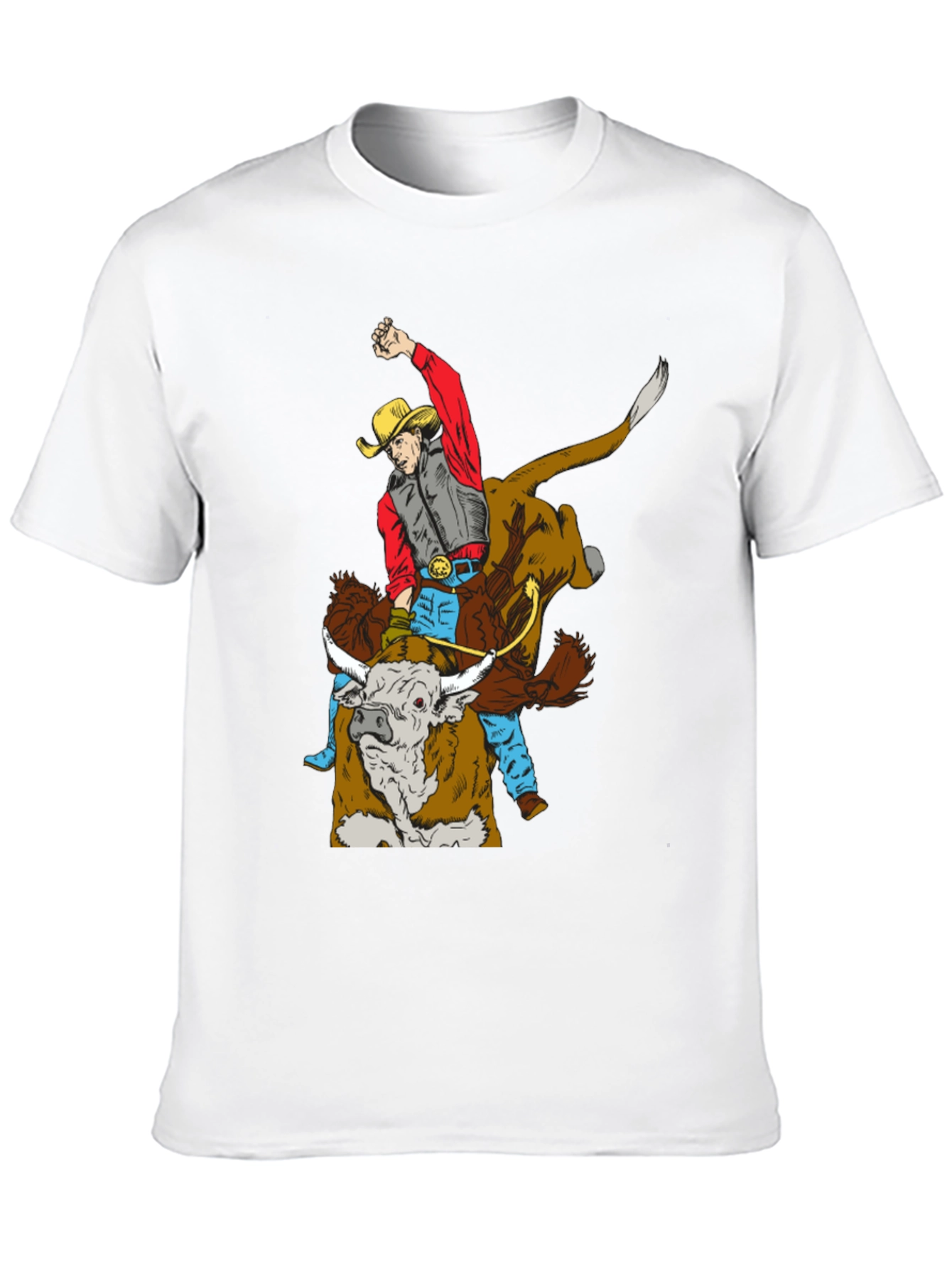 Cowboy Bull Riding Graphic Tee