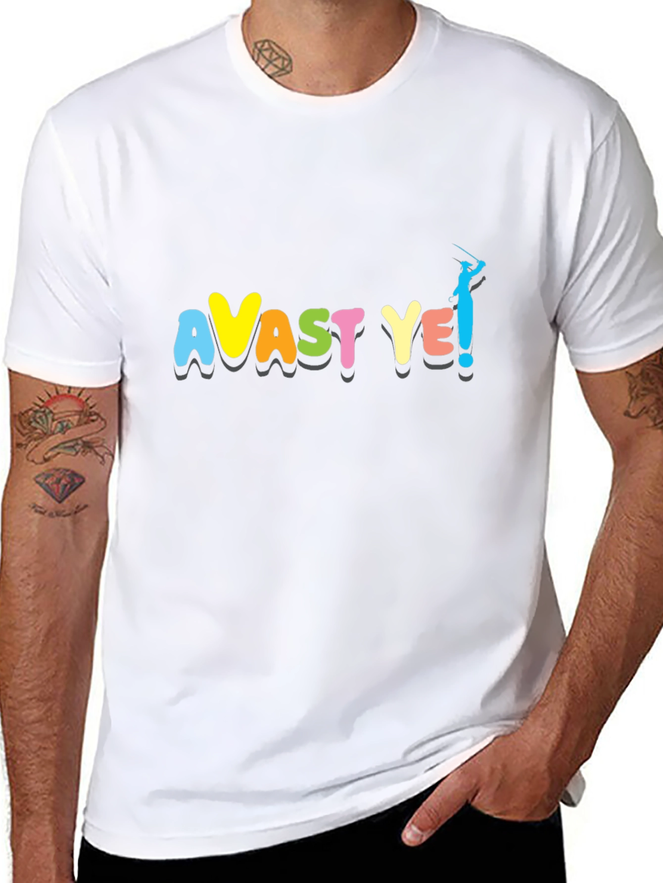 Avast Ye! Black T-Shirt