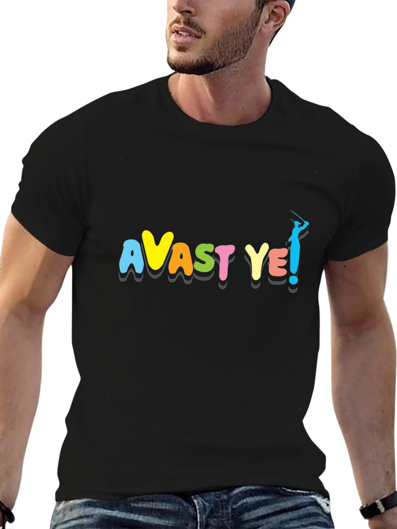 Avast Ye! Black T-Shirt
