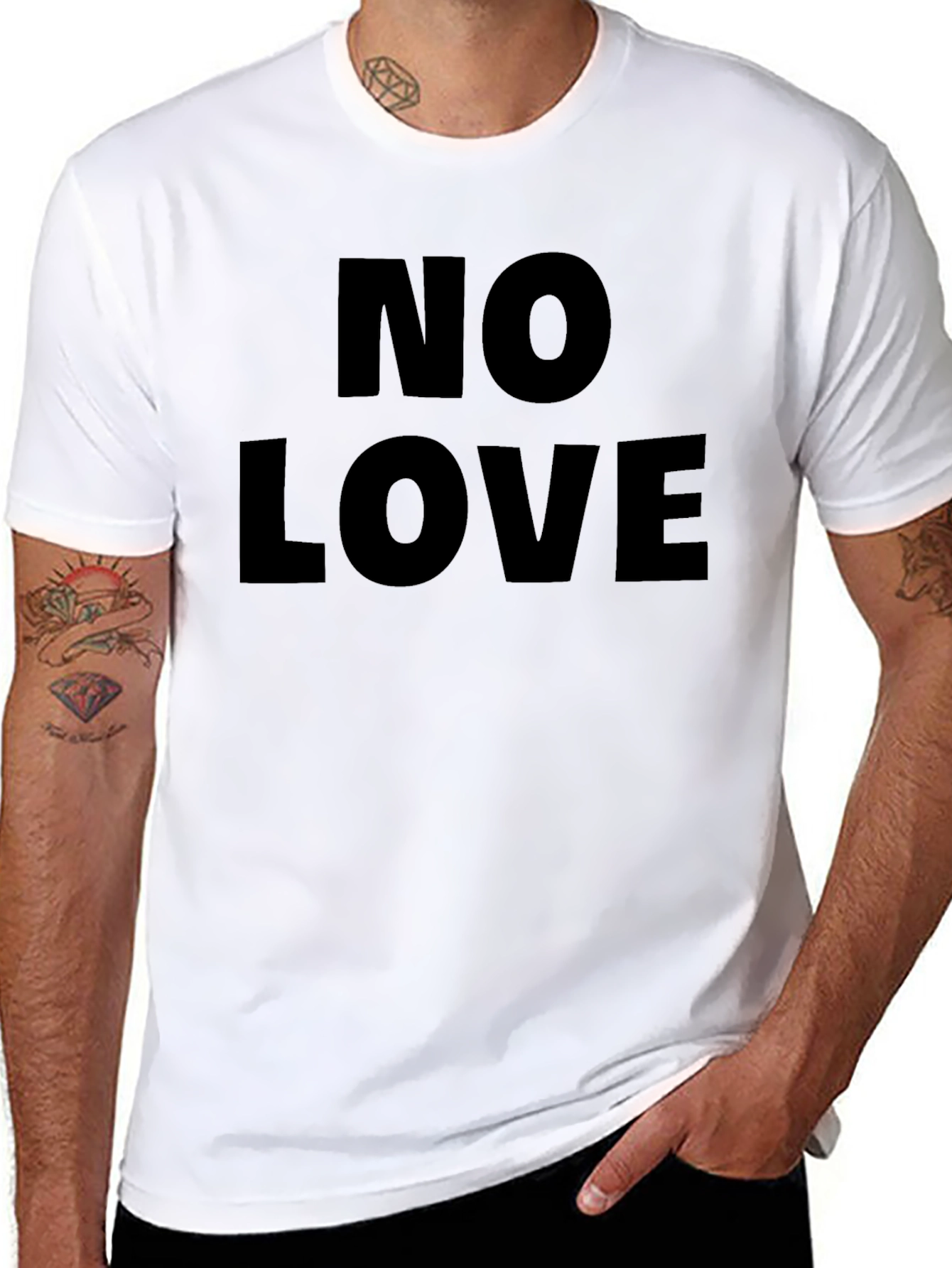 No Love T-Shirt - Bold Statement Tee