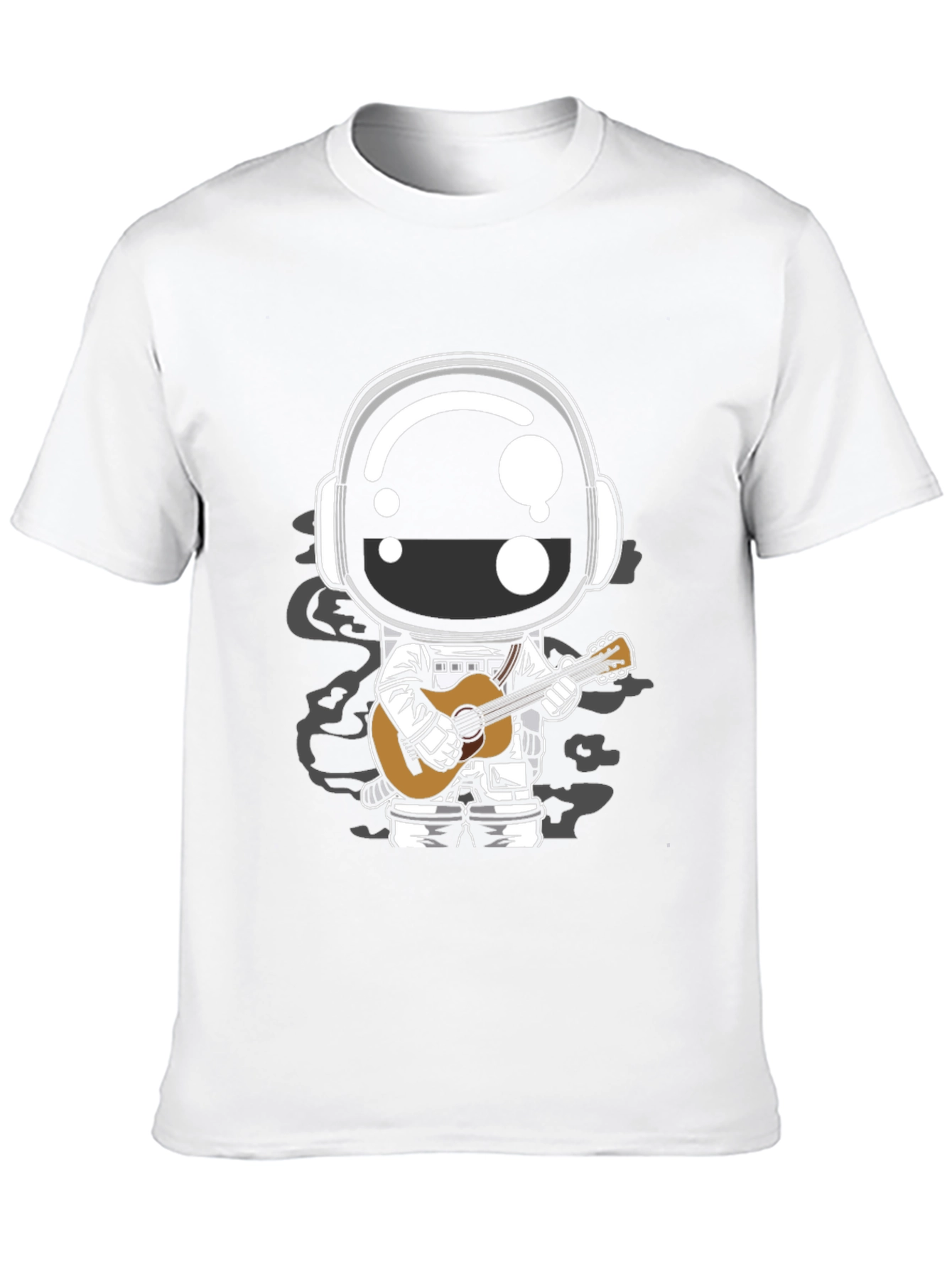 Astronaut Guitarist Graphic Tee - Black