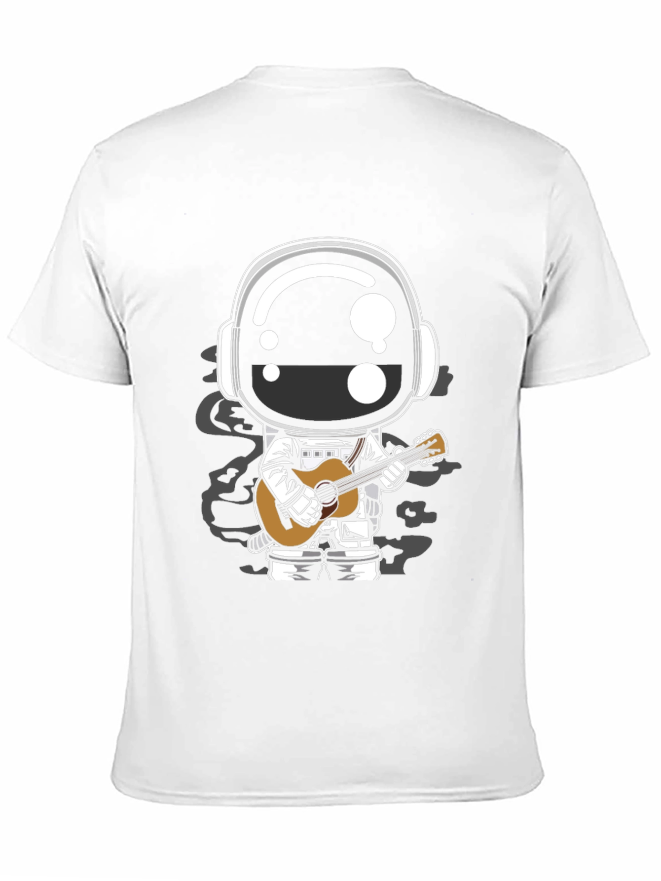 Astronaut Guitarist Graphic Tee - Black