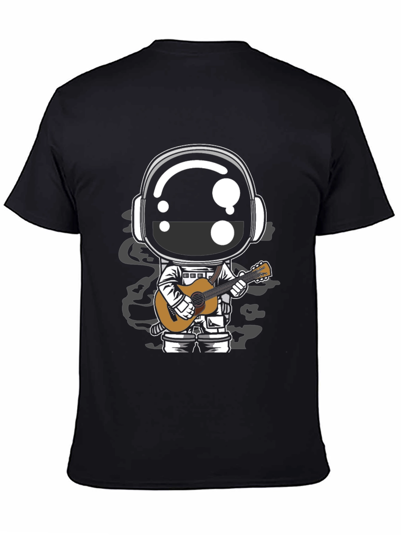 Astronaut Guitarist Graphic Tee - Black