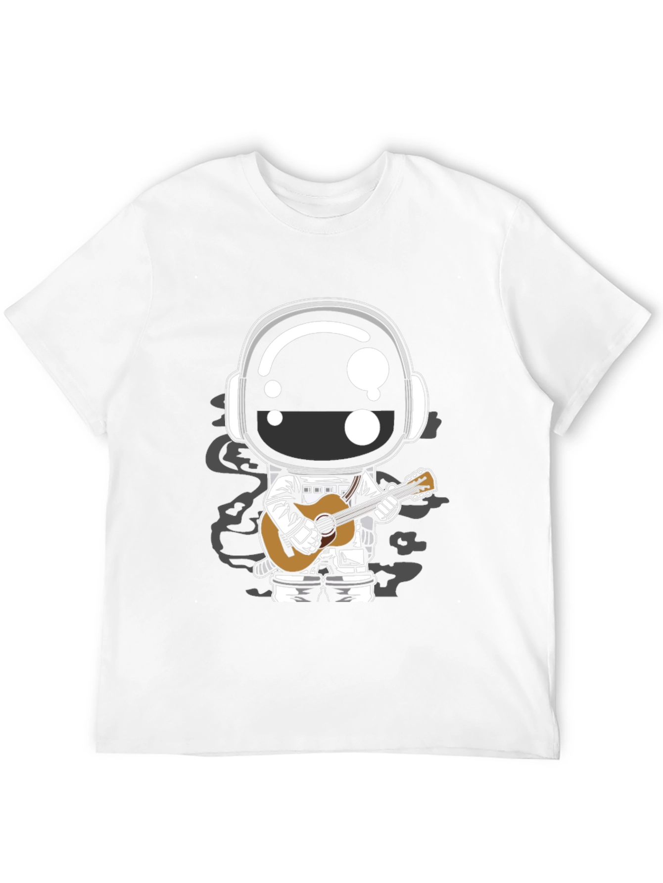 Astronaut Guitarist Graphic Tee - Black
