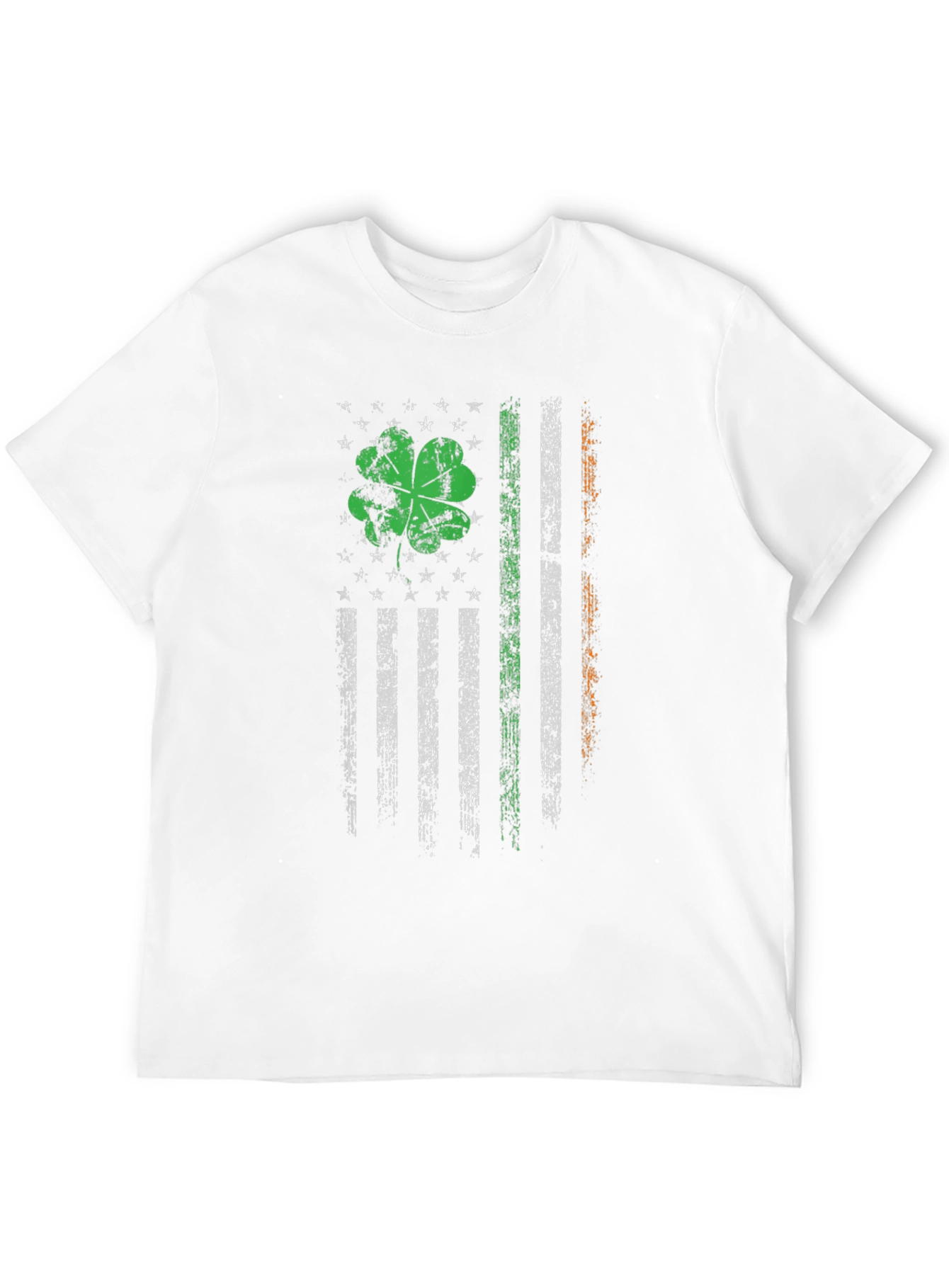 Irish-American Flag Clover Graphic Tee
