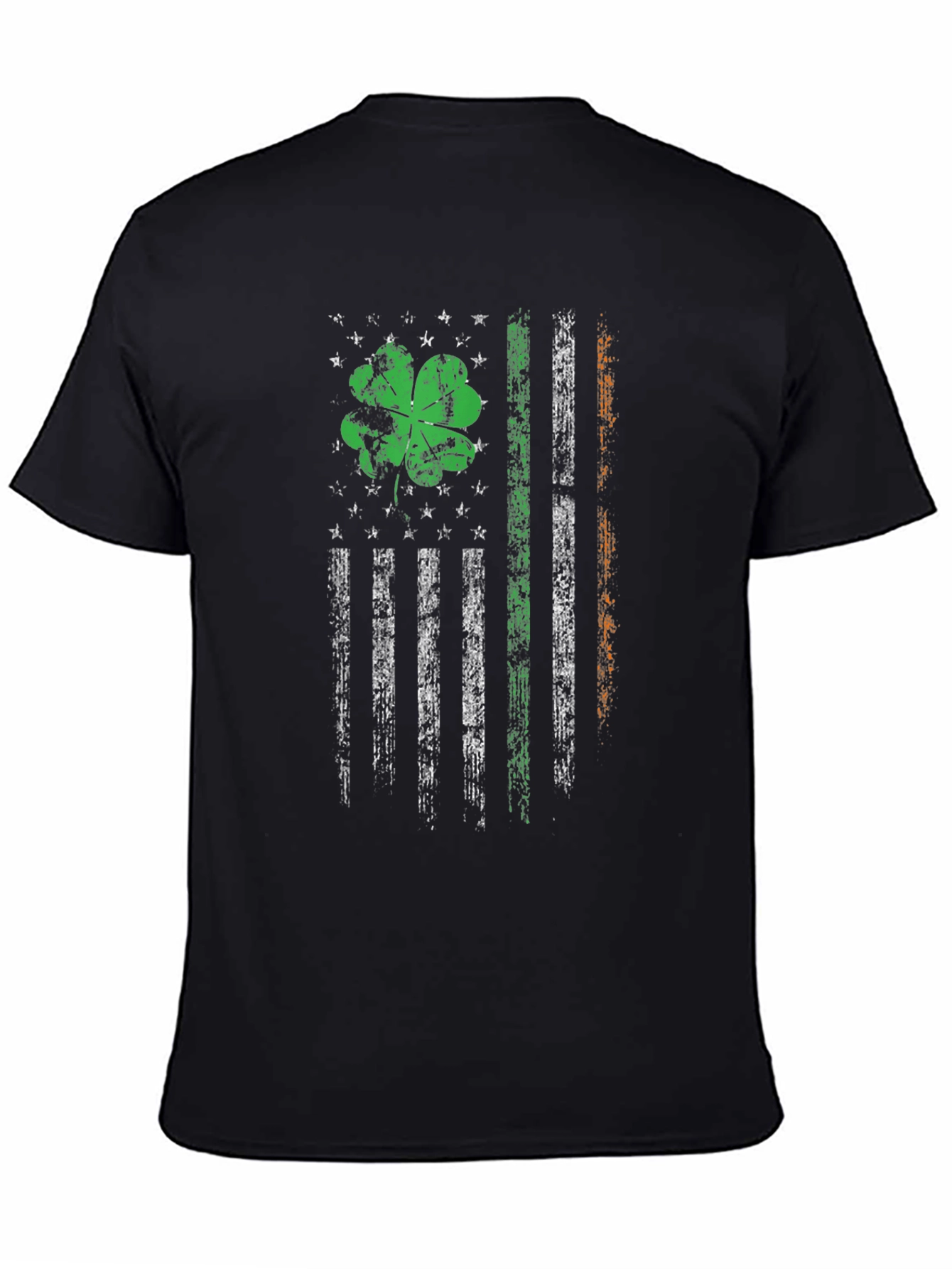 Irish-American Flag Clover Graphic Tee