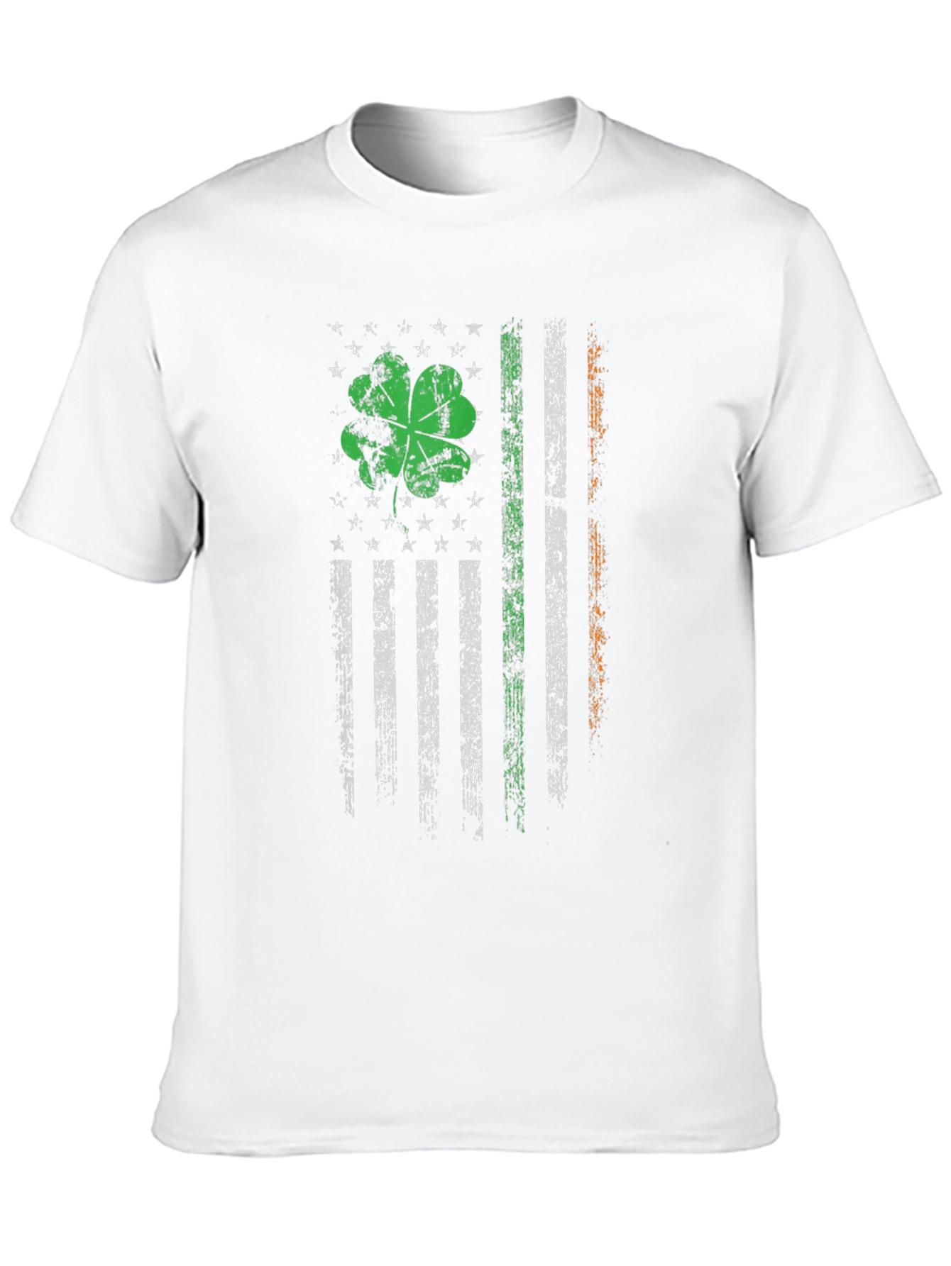 Irish-American Flag Clover Graphic Tee