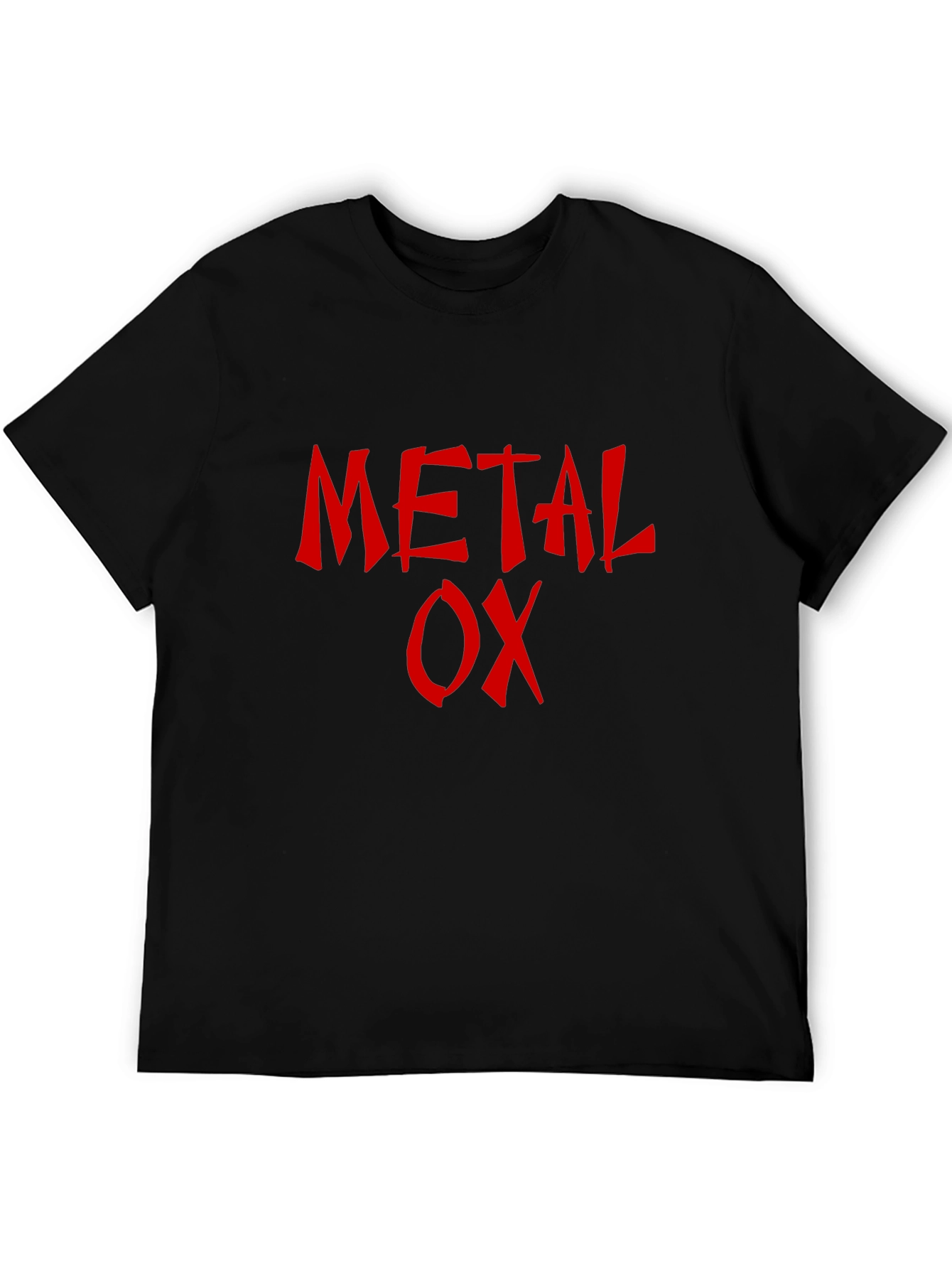 Metal Ox T-Shirt - Red Graphic Print