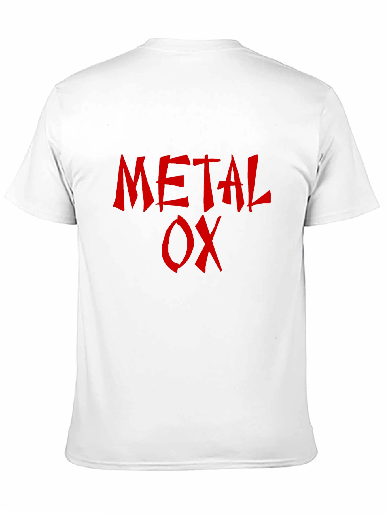 Metal Ox T-Shirt - Red Graphic Print