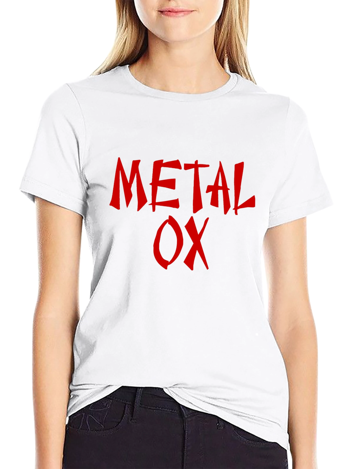 Metal Ox T-Shirt - Red Graphic Print