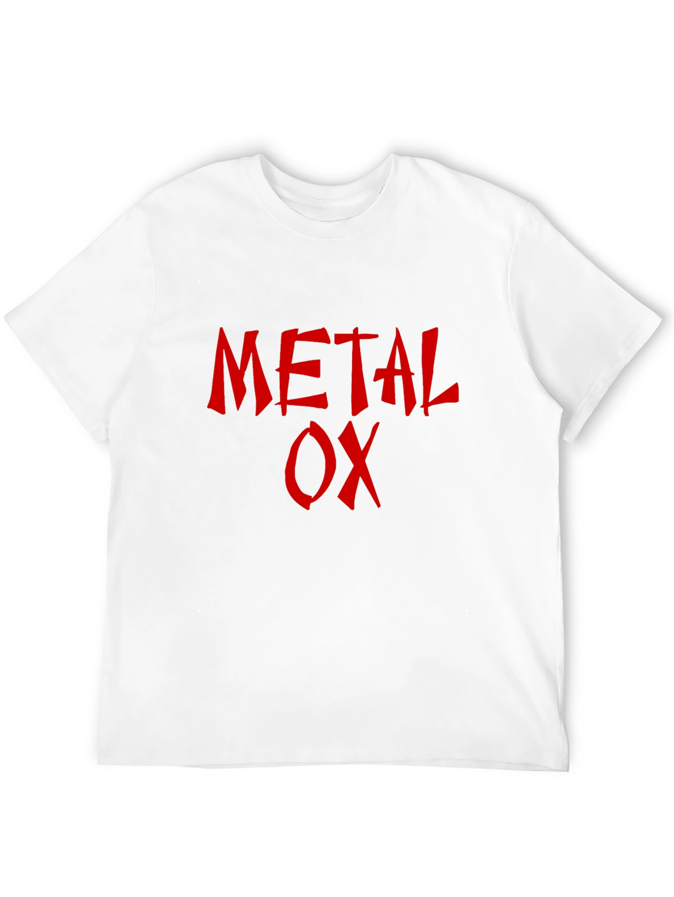 Metal Ox T-Shirt - Red Graphic Print