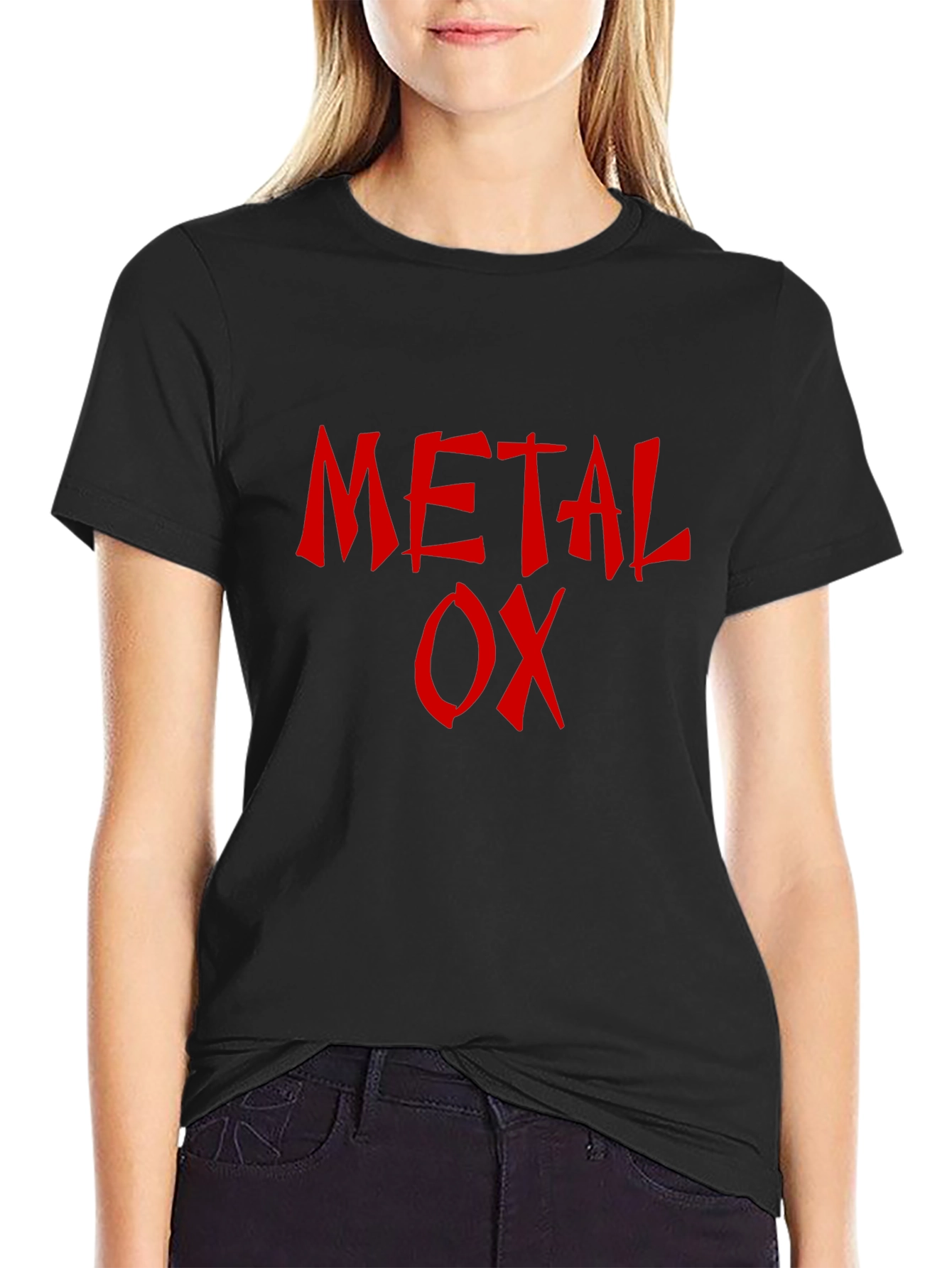 Metal Ox T-Shirt - Red Graphic Print