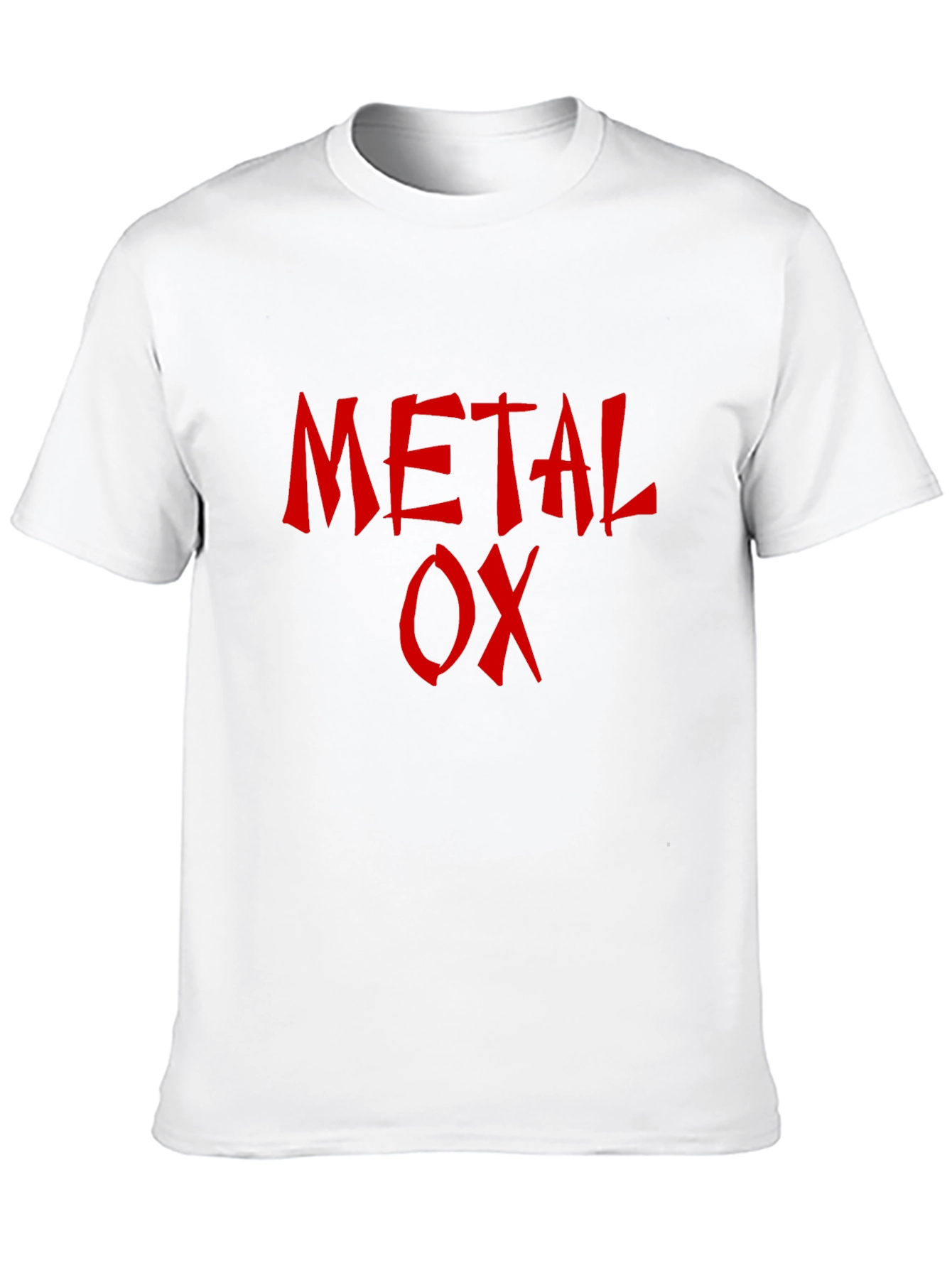 Metal Ox T-Shirt - Red Graphic Print