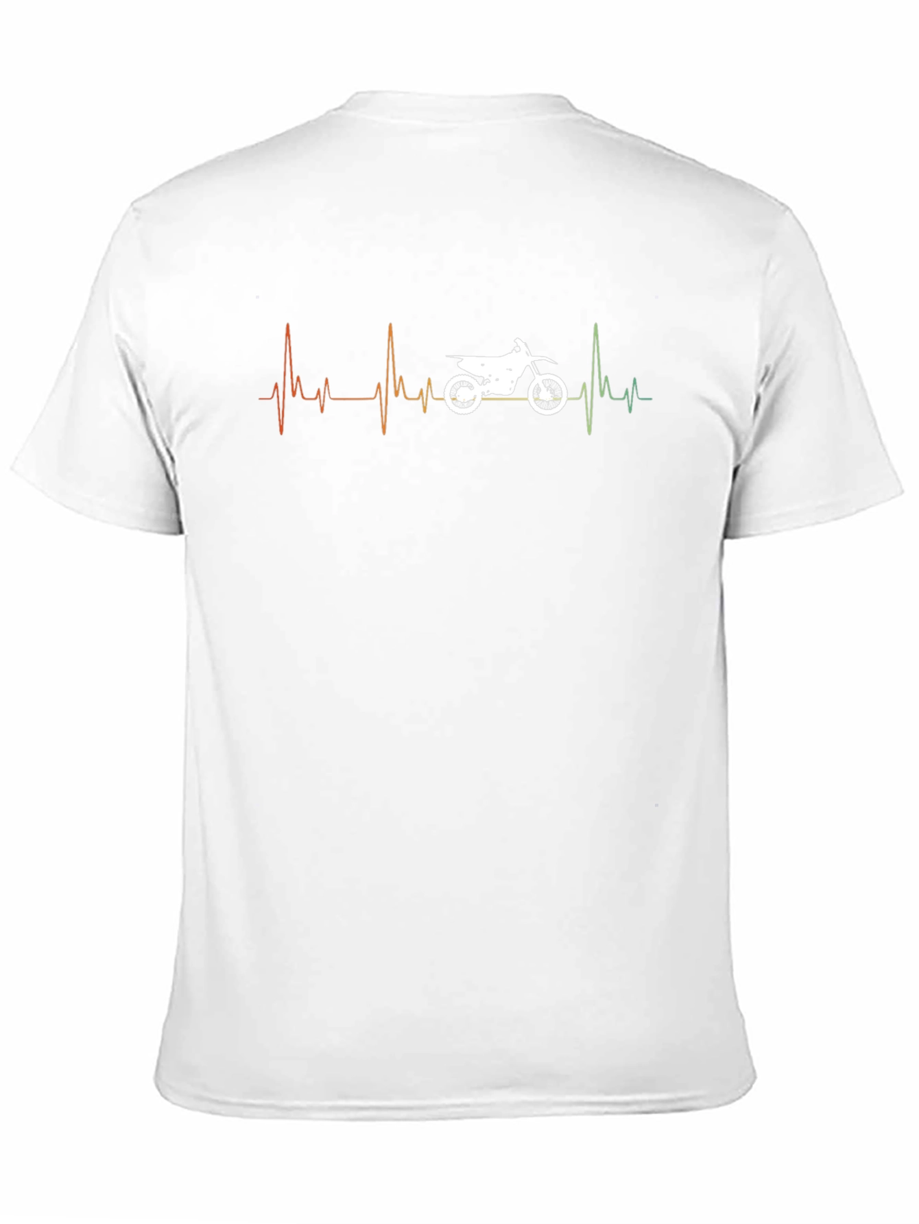 Motorcycle Heartbeat Graphic T-Shirt - Ride On!