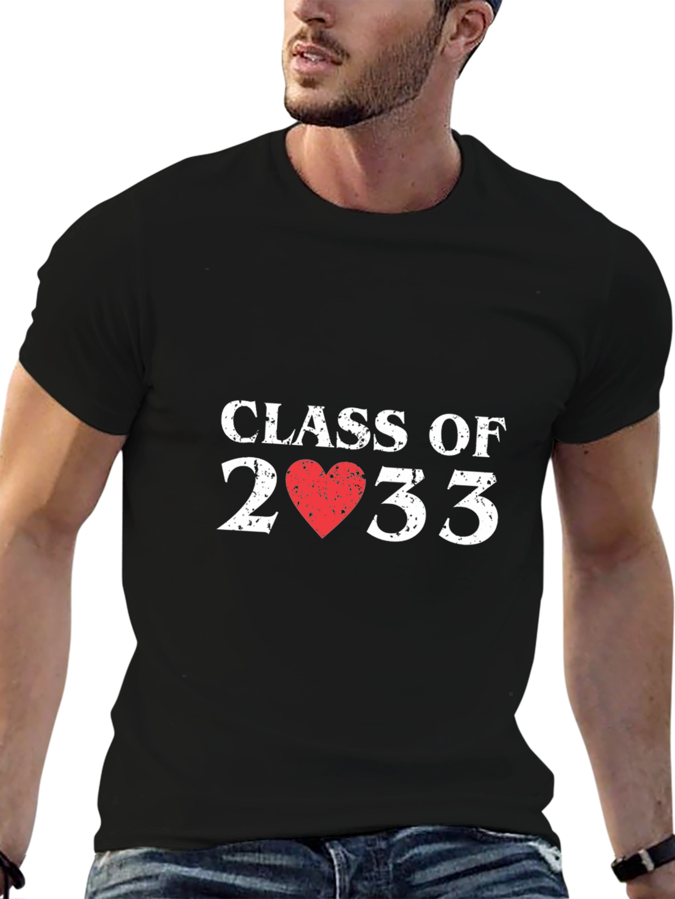 Class of 2033 Heart Graphic T-Shirt