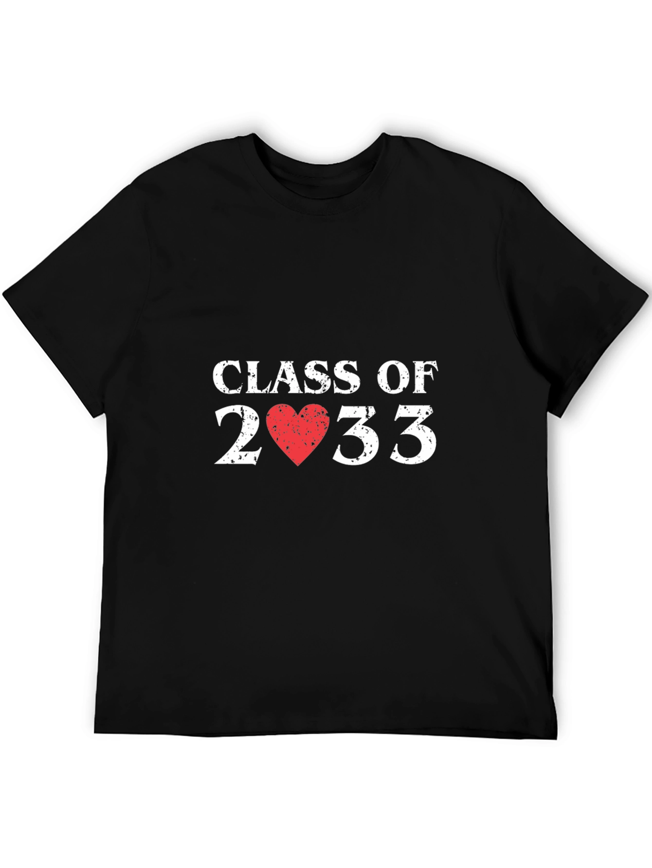 Class of 2033 Heart Graphic T-Shirt