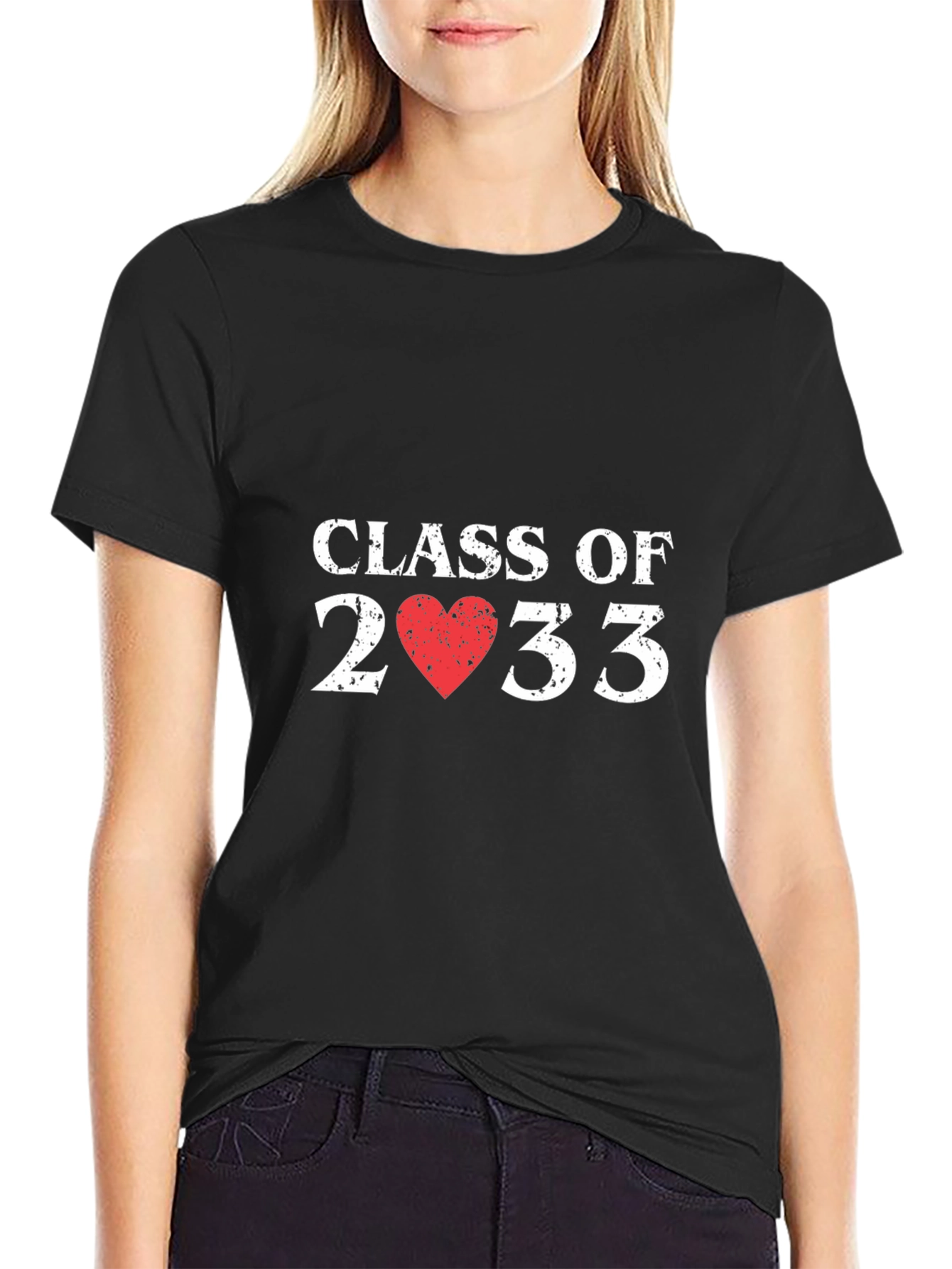 Class of 2033 Heart Graphic T-Shirt