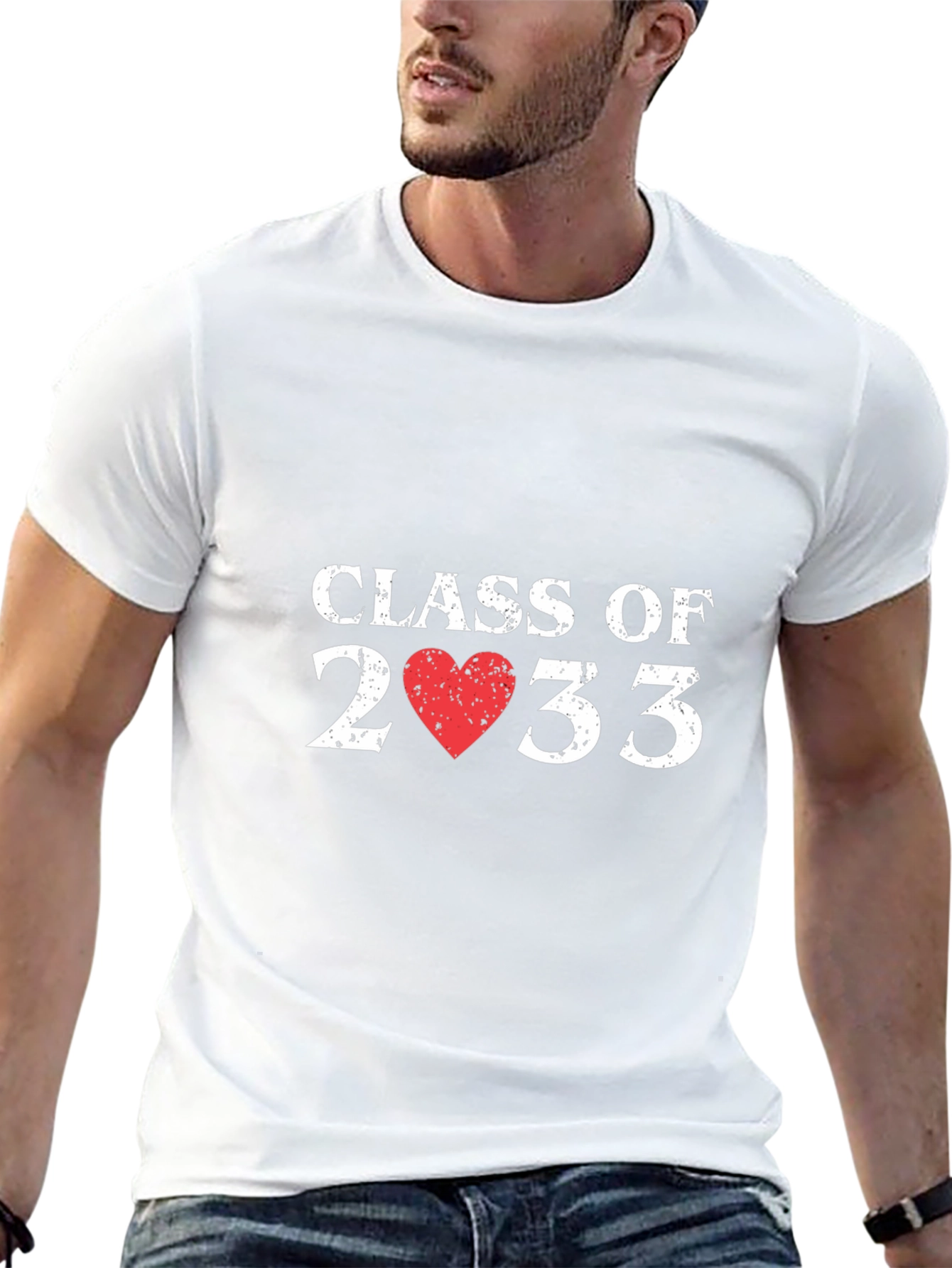 Class of 2033 Heart Graphic T-Shirt