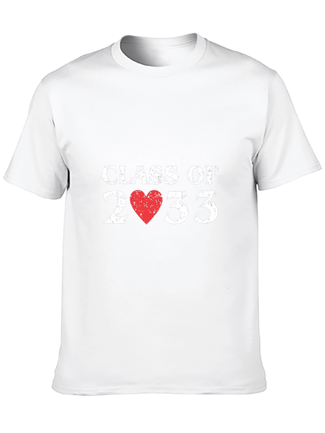 Class of 2033 Heart Graphic T-Shirt
