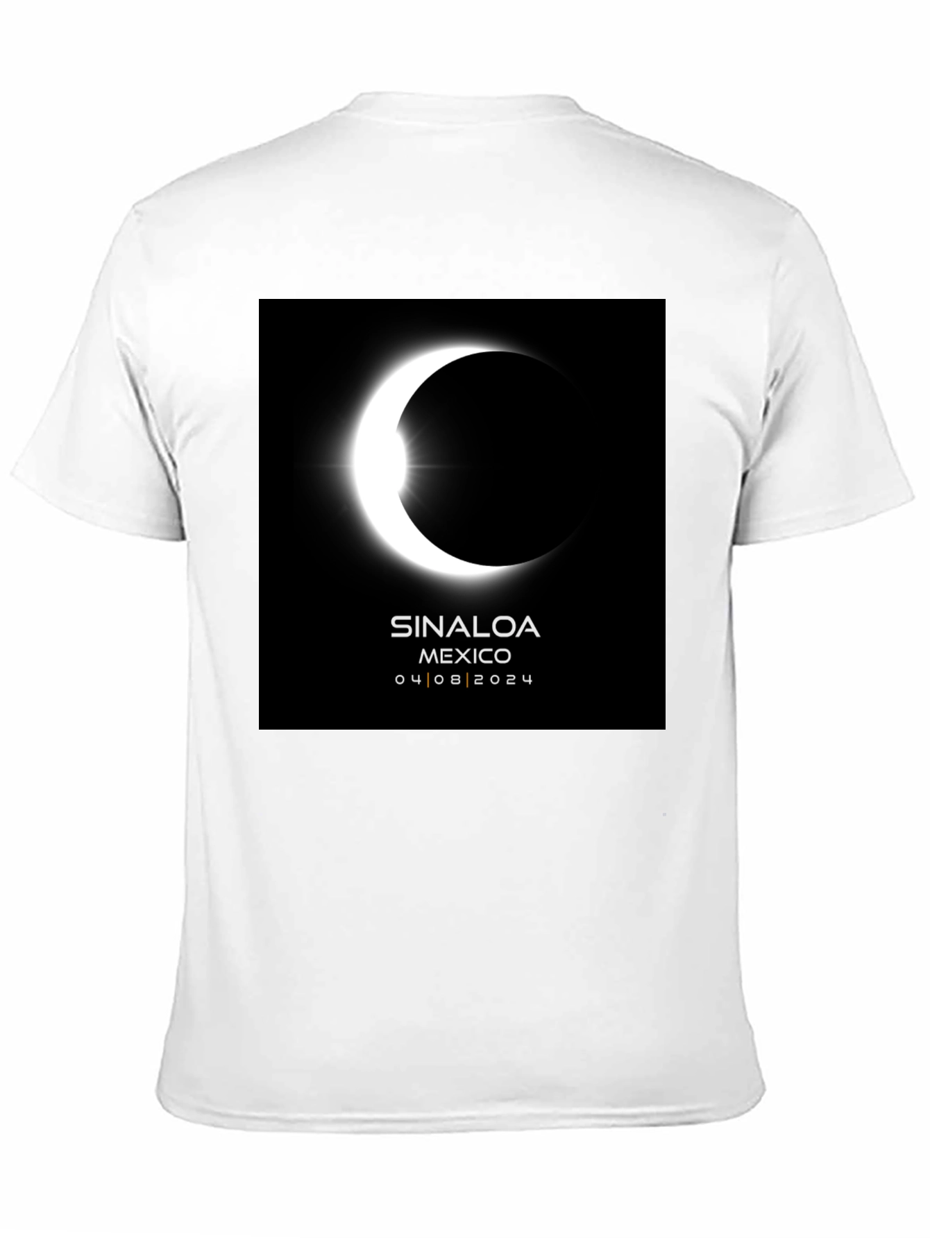 Sinaloa Eclipse 2024 Black T-Shirt