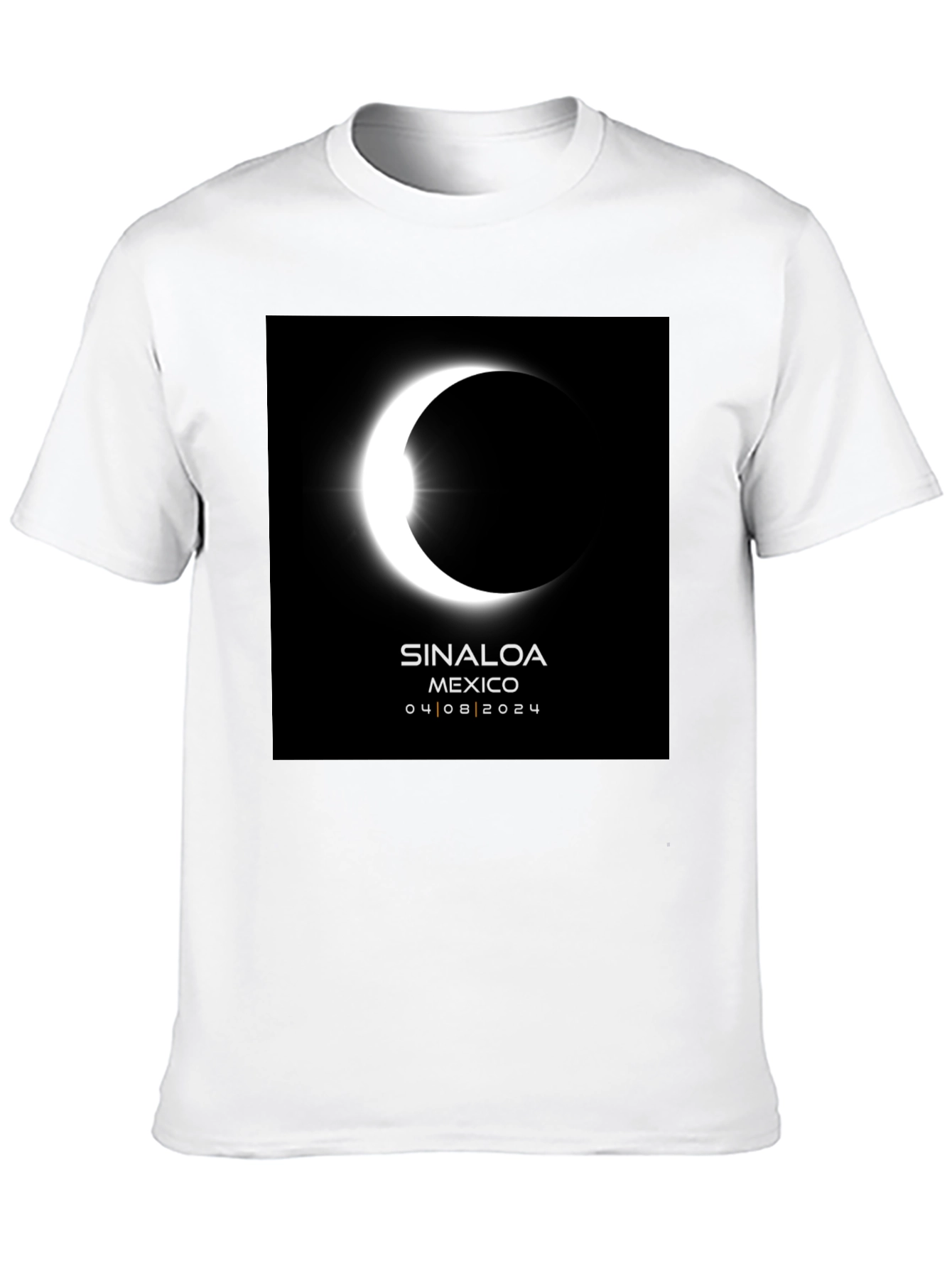 Sinaloa Eclipse 2024 Black T-Shirt