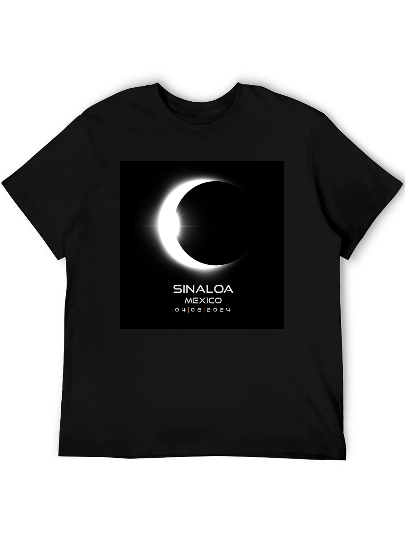 Sinaloa Eclipse 2024 Black T-Shirt
