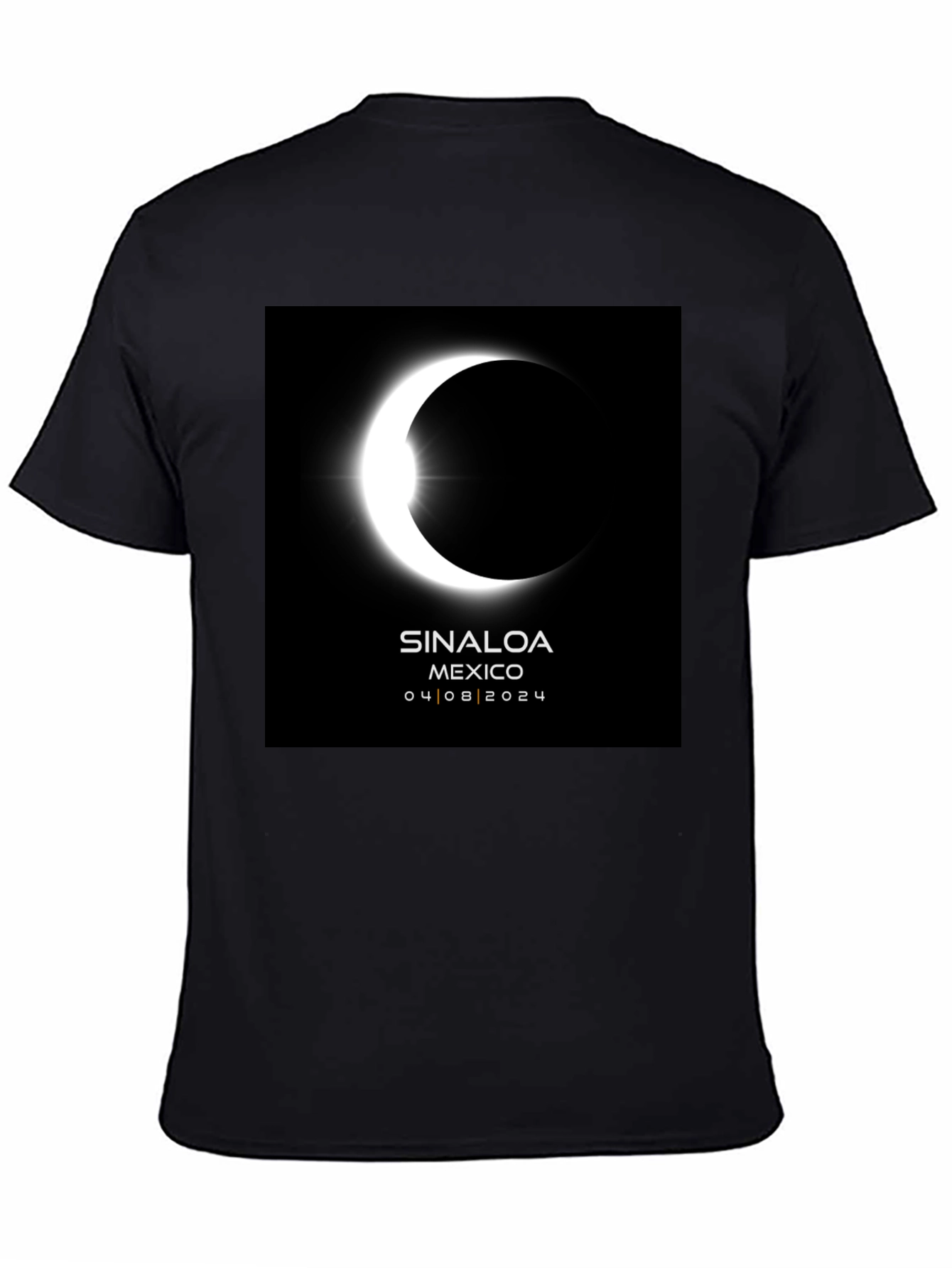Sinaloa Eclipse 2024 Black T-Shirt