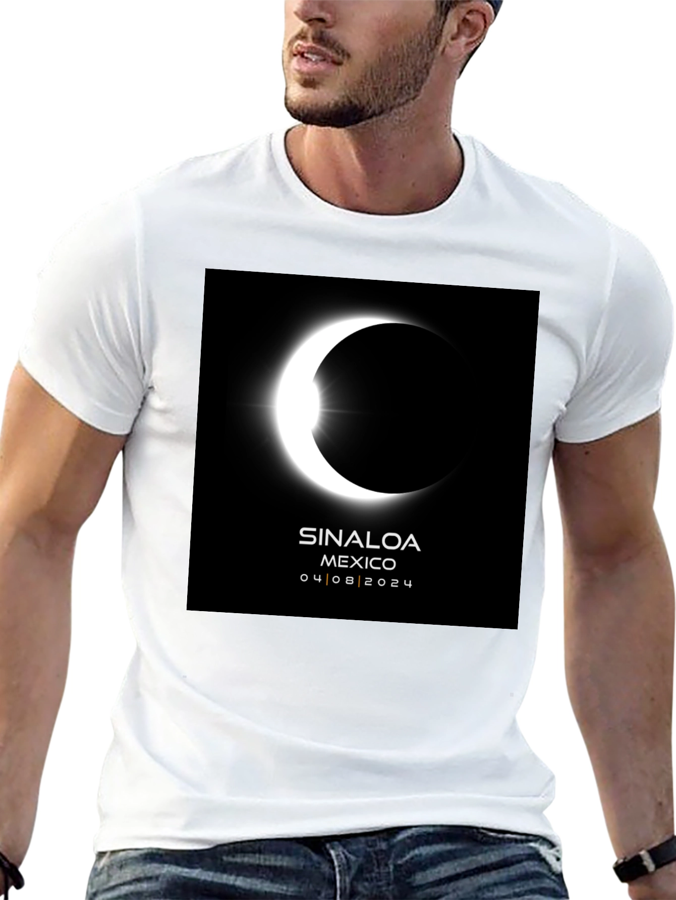 Sinaloa Eclipse 2024 Black T-Shirt