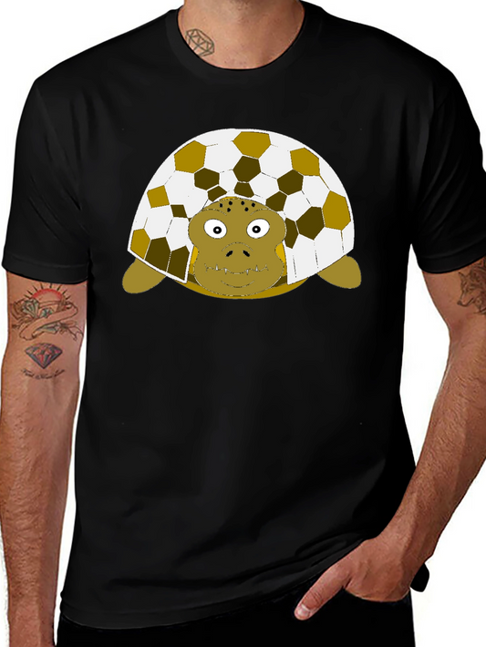 Turtle Soccer Ball Shell Graphic T-Shirt