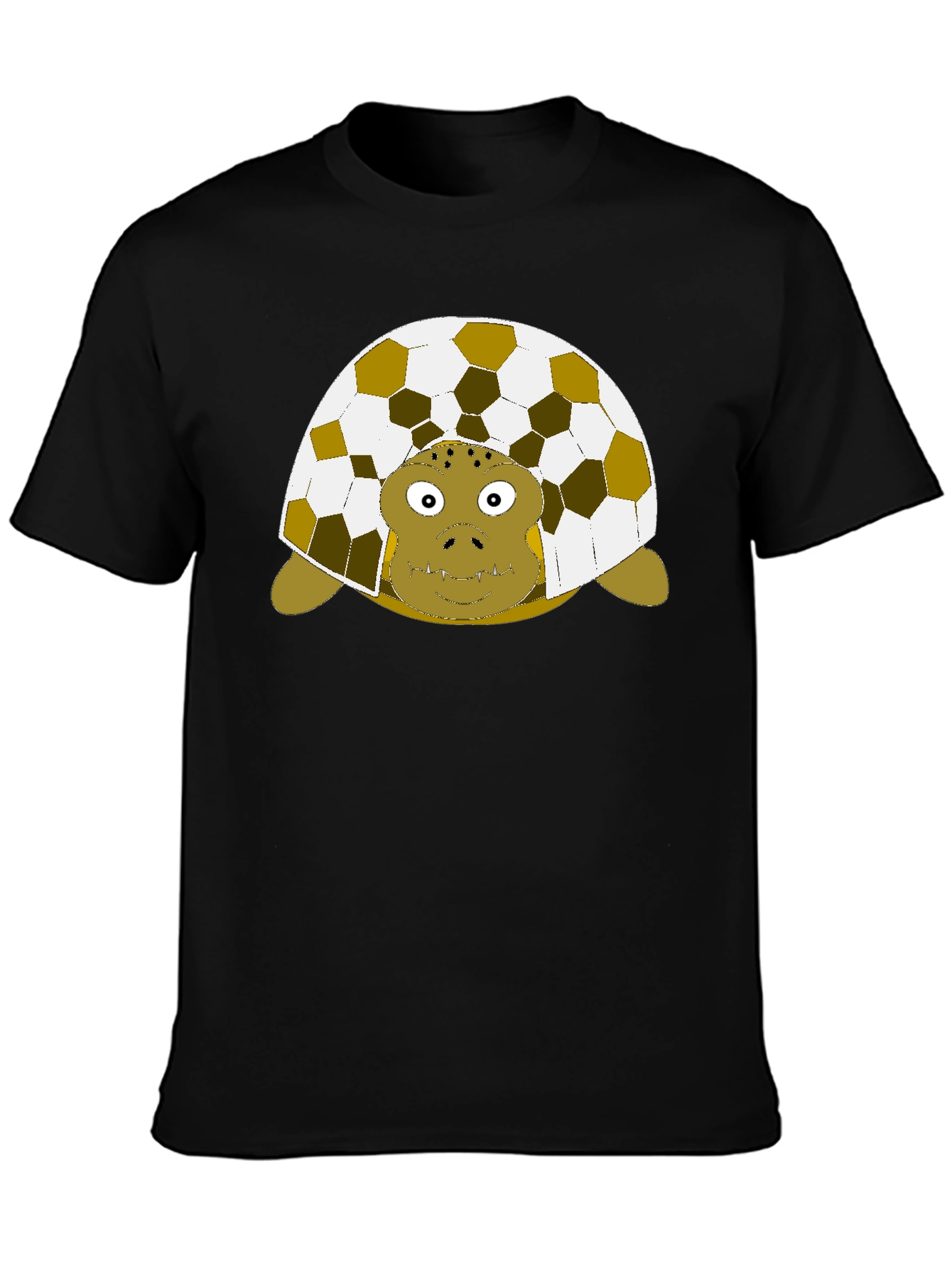 Turtle Soccer Ball Shell Graphic T-Shirt