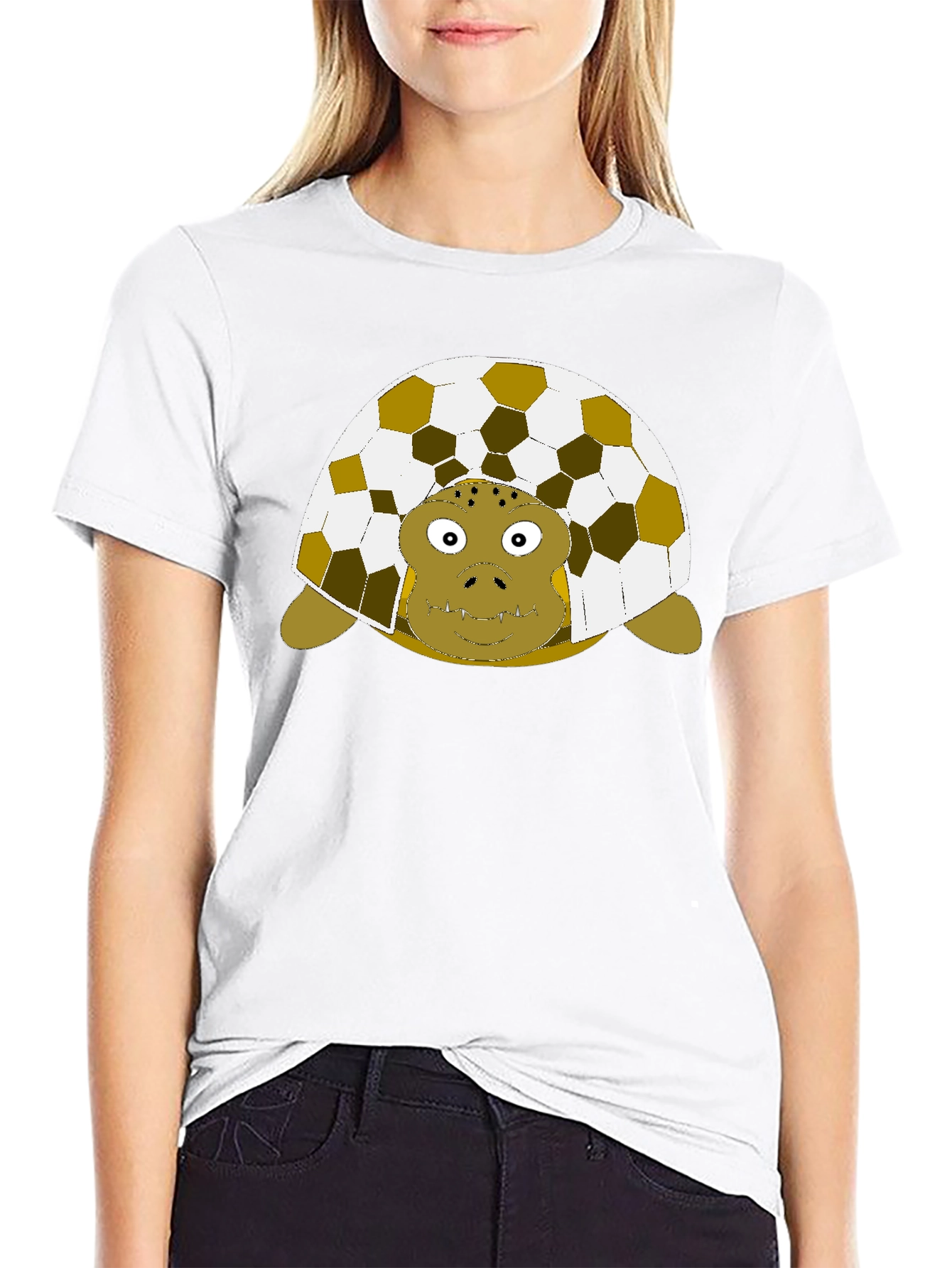 Turtle Soccer Ball Shell Graphic T-Shirt