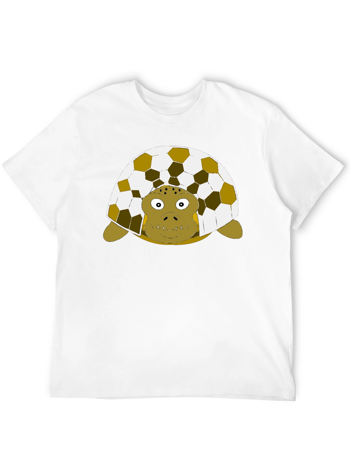 Turtle Soccer Ball Shell Graphic T-Shirt