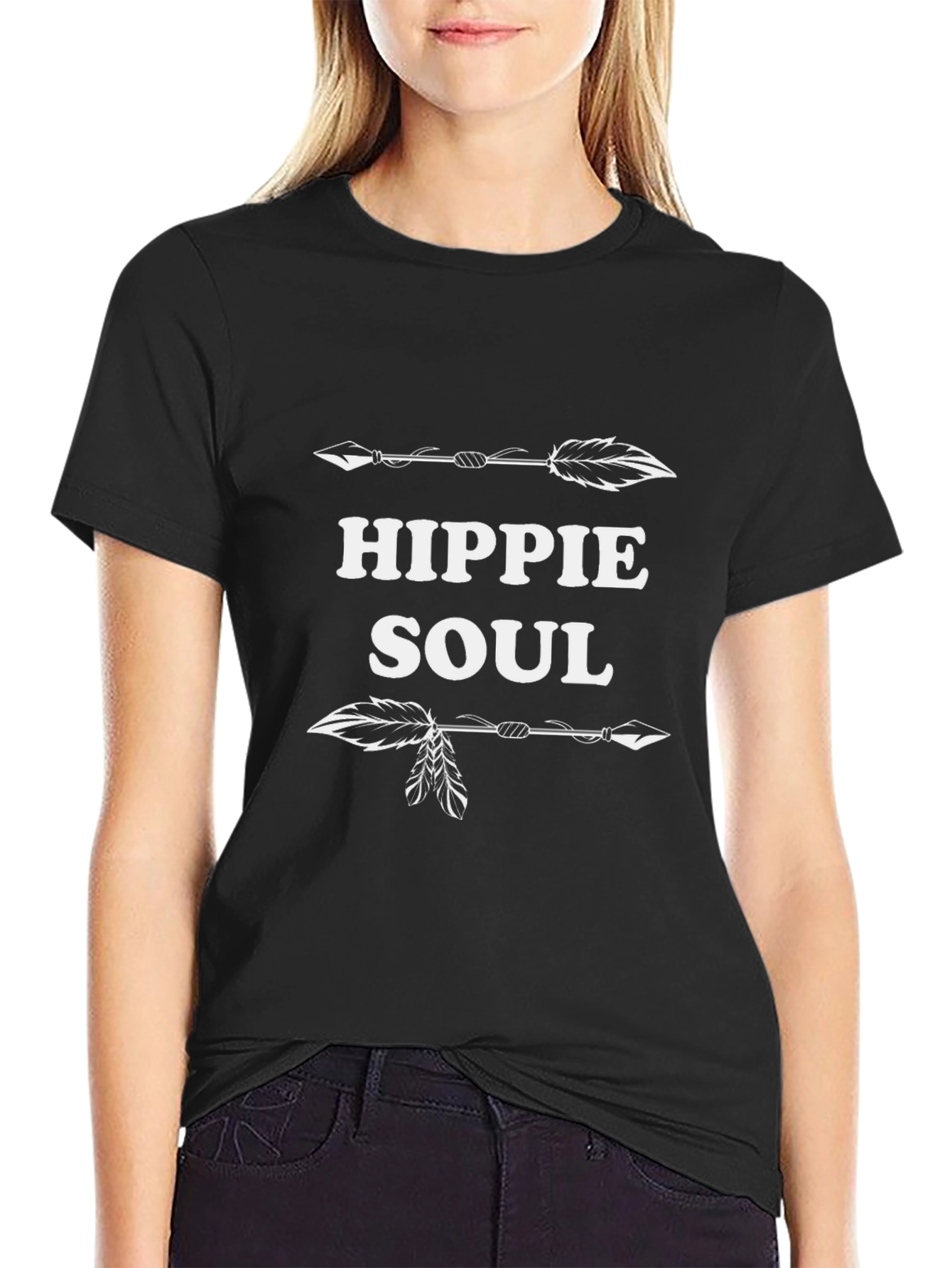 Hippie Soul Graphic Tee - Black