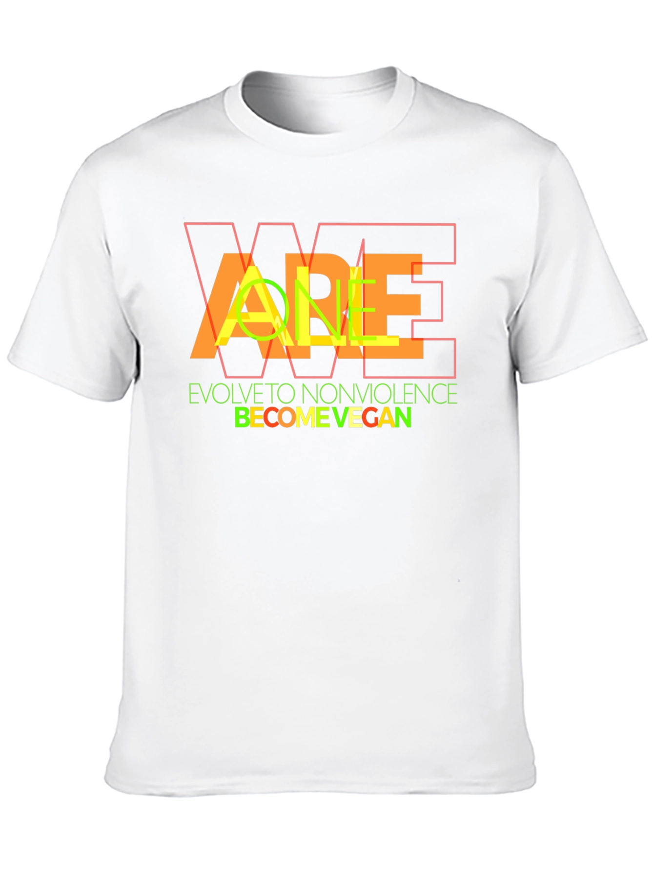Vegan Lifestyle Graphic Tee - Evolve to Nonviolence