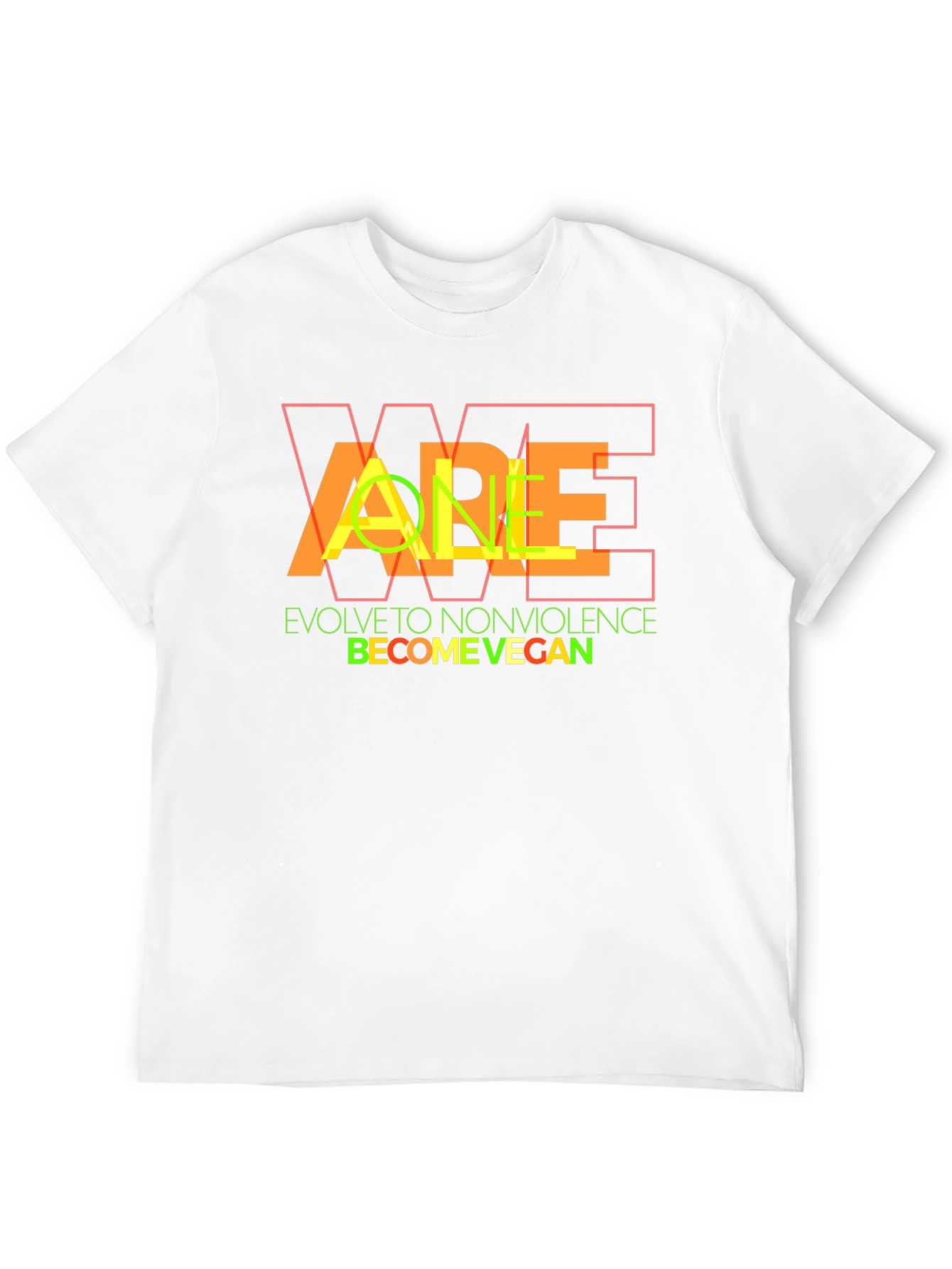 Vegan Lifestyle Graphic Tee - Evolve to Nonviolence