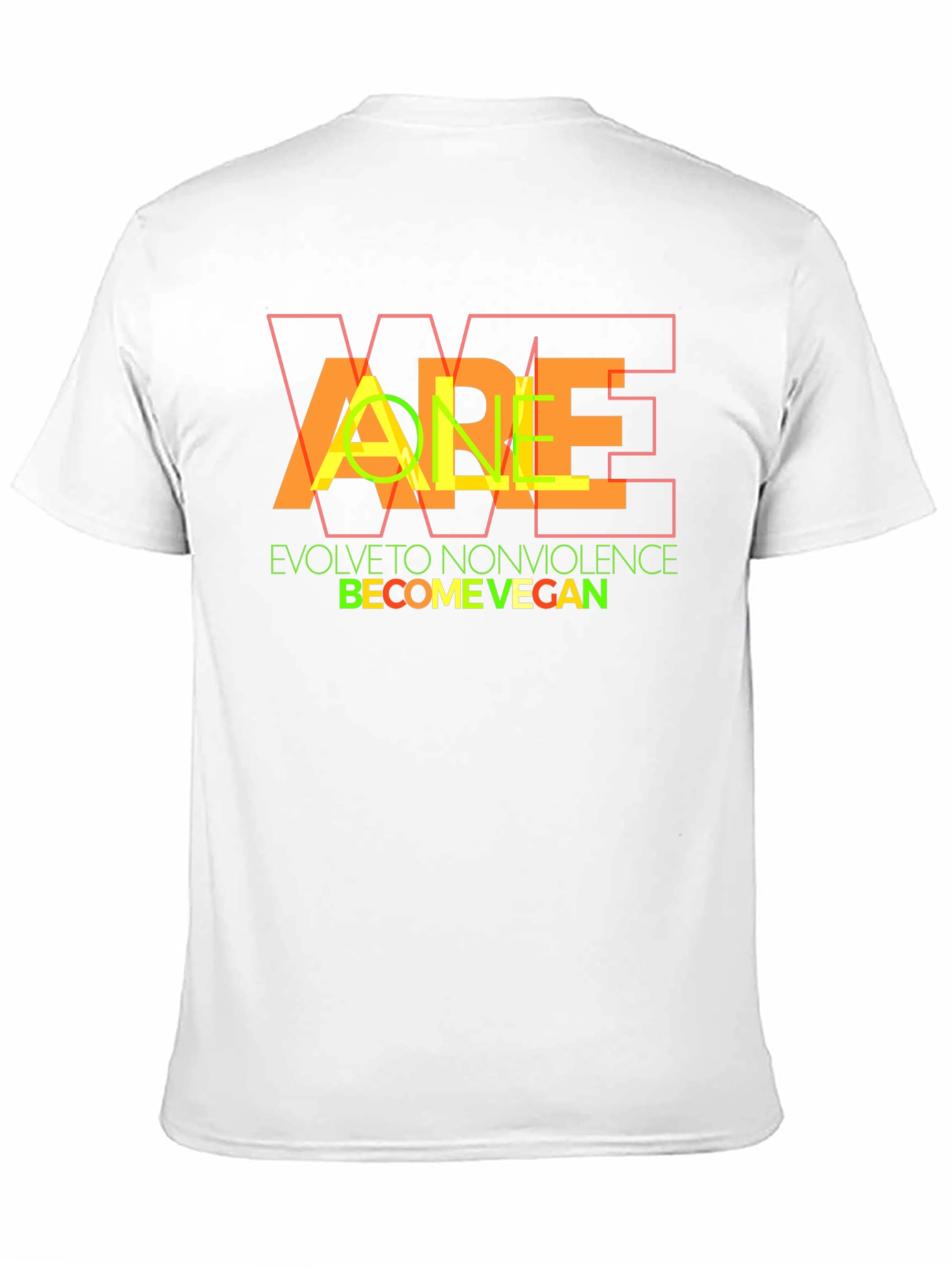 Vegan Lifestyle Graphic Tee - Evolve to Nonviolence