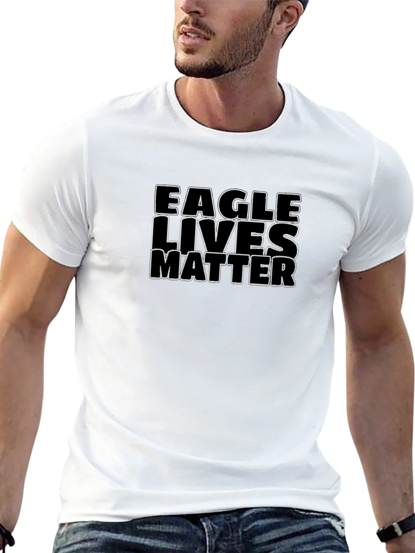 Eagle Lives Matter Black Tee - Mens Statement T-Shirt