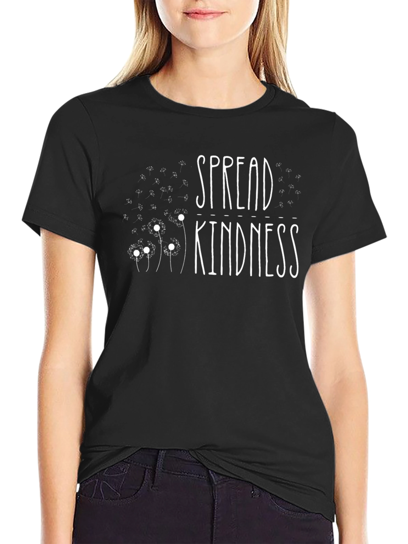 Spread Kindness T-Shirt - Black Graphic Tee