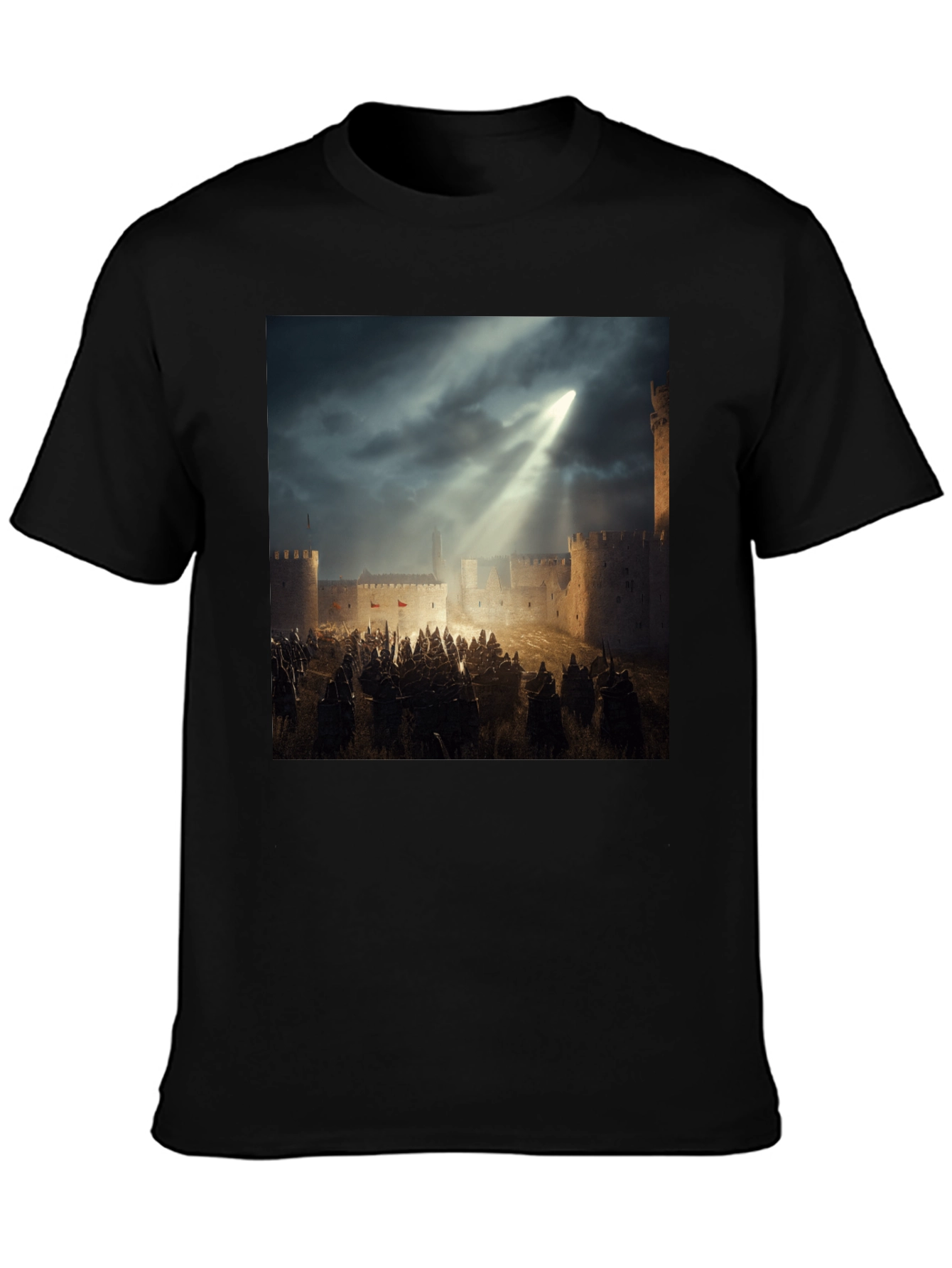 Medieval Siege Graphic T-Shirt