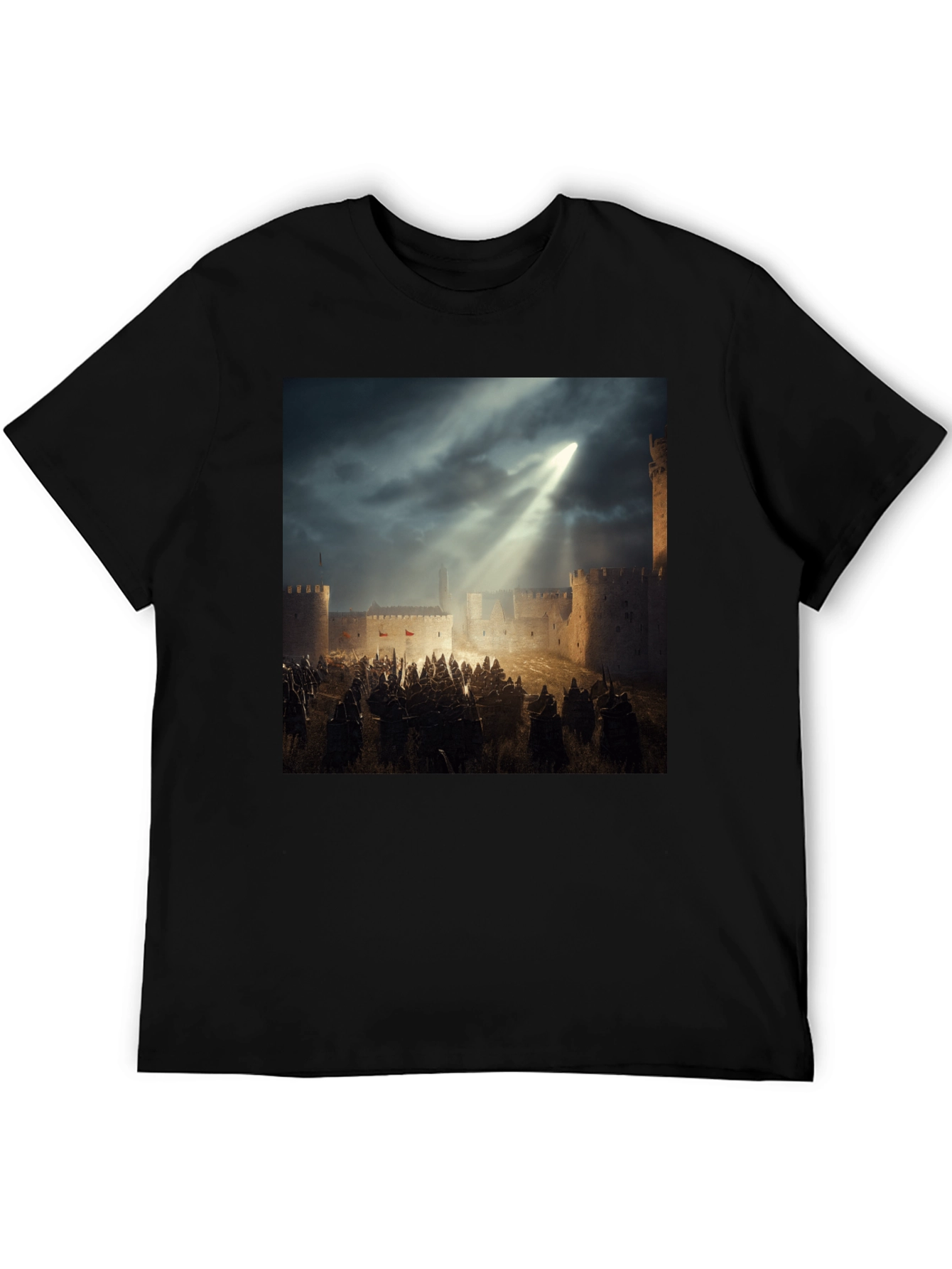 Medieval Siege Graphic T-Shirt